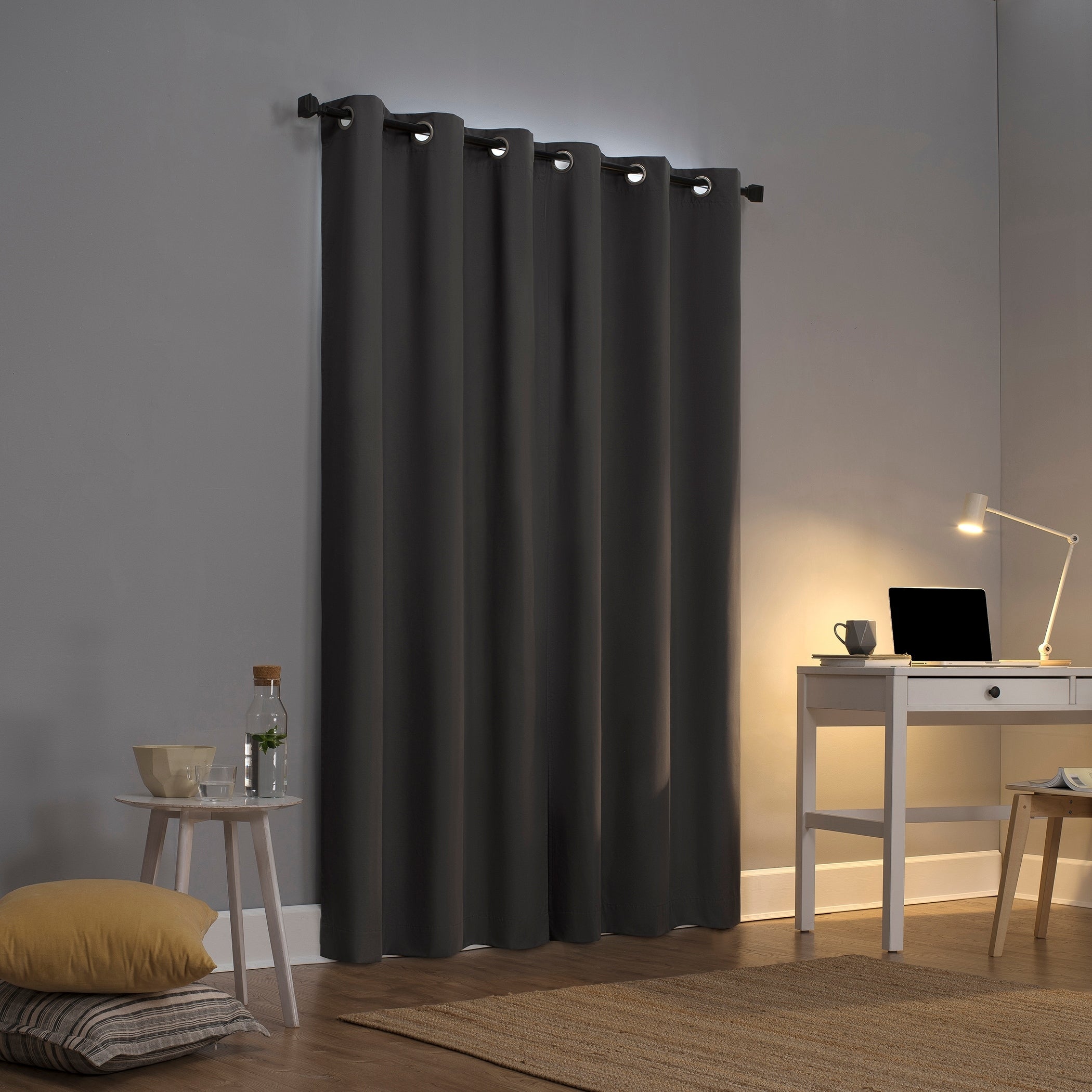 Sun Zero Cyrus Thermal Total Blackout Grommet Curtain Panel, Single Panel