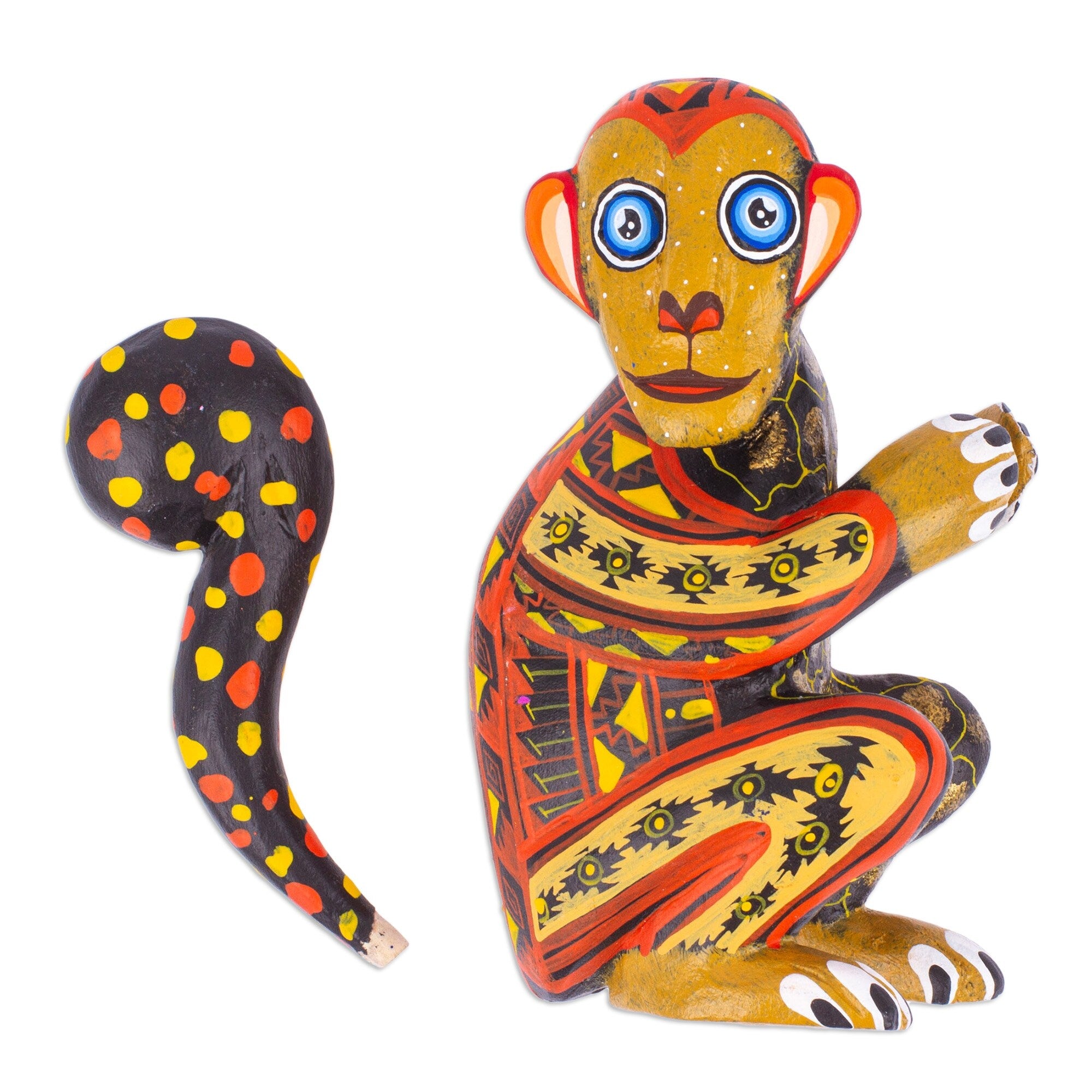 Novica Handmade Playful Soul Wood Alebrije Figurine