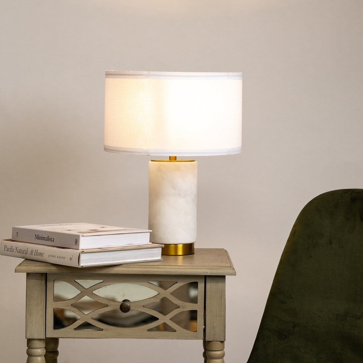 Ozarke Nova USB Table Lamp Mid Century Bedside Desk Lamp with USB Charging Port - Warm 3000K