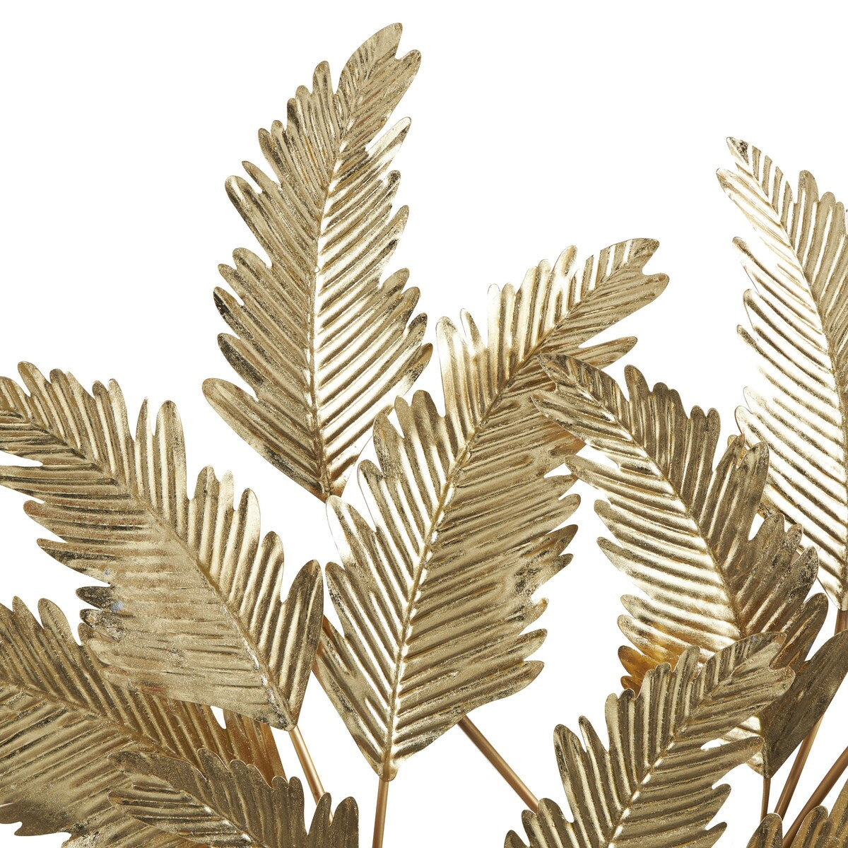 Metal Leaf Layered Home Wall Decor - Gold - Roche River Decor