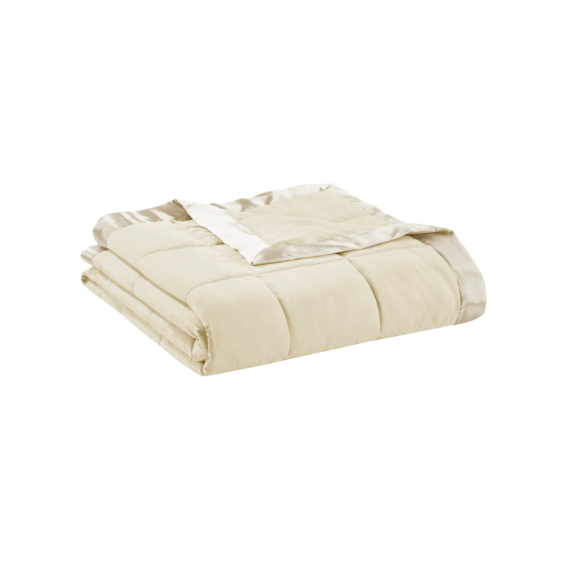 Madison Park Prospect Lightweight Down Alternative Blanket with Satin Trim