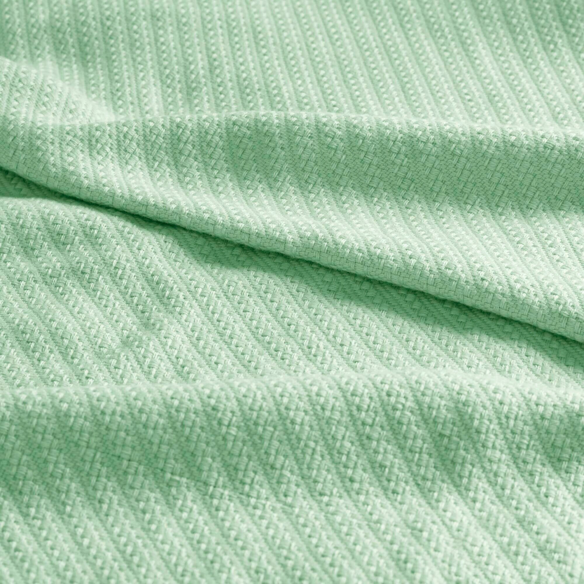 Madison Park Liquid Solid Colored Woven Cotton Blanket