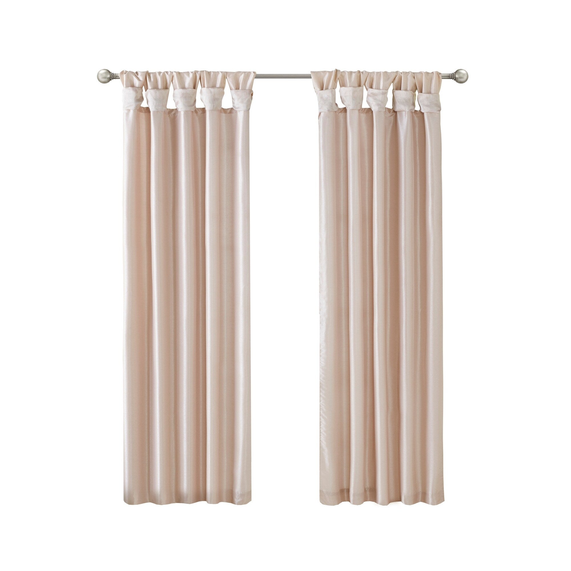 Madison Park Natalie Twisted Tab Lined Single Curtain Panel