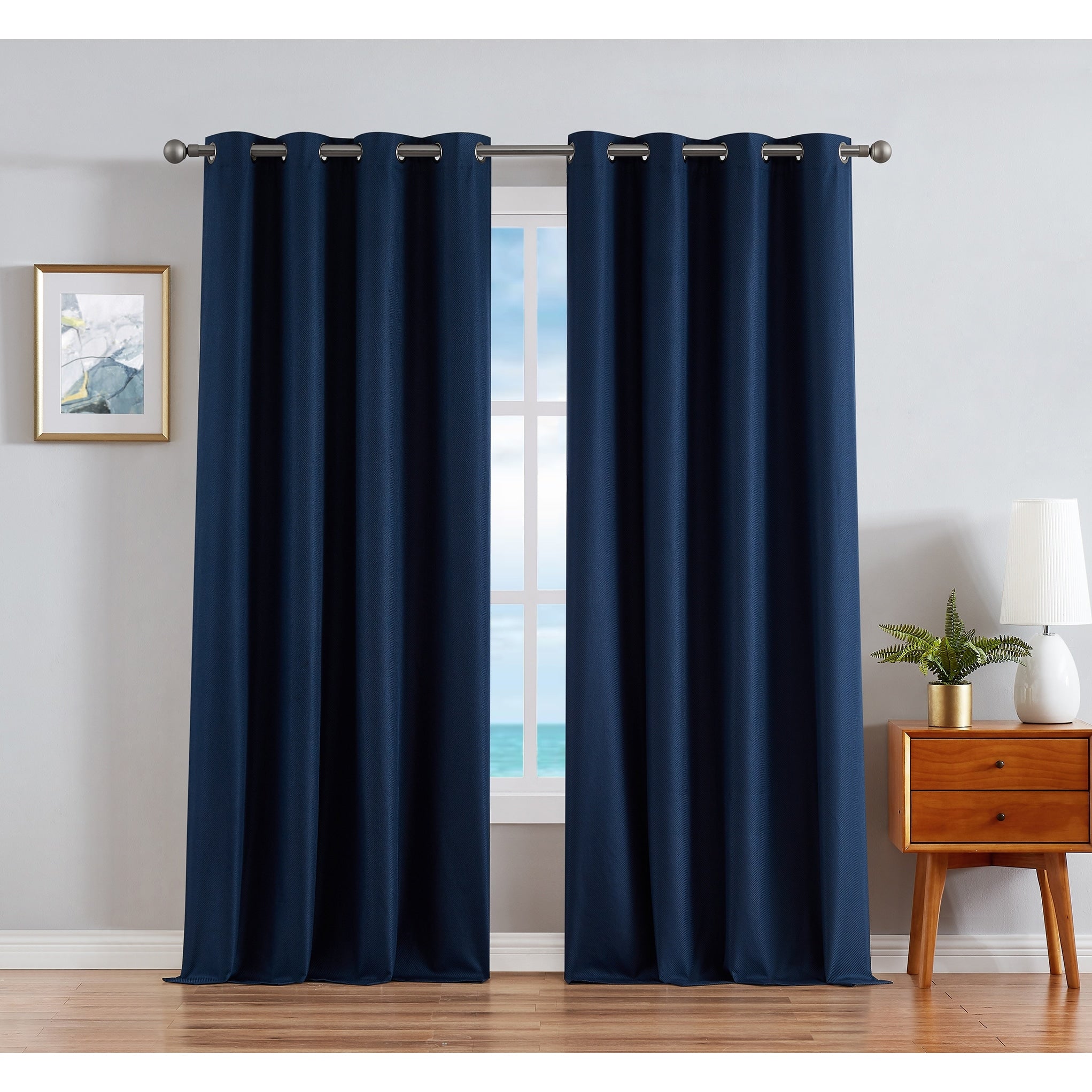 Nautica Providence Ultimate Blackout Extra Wide Curtains (Set of 2)