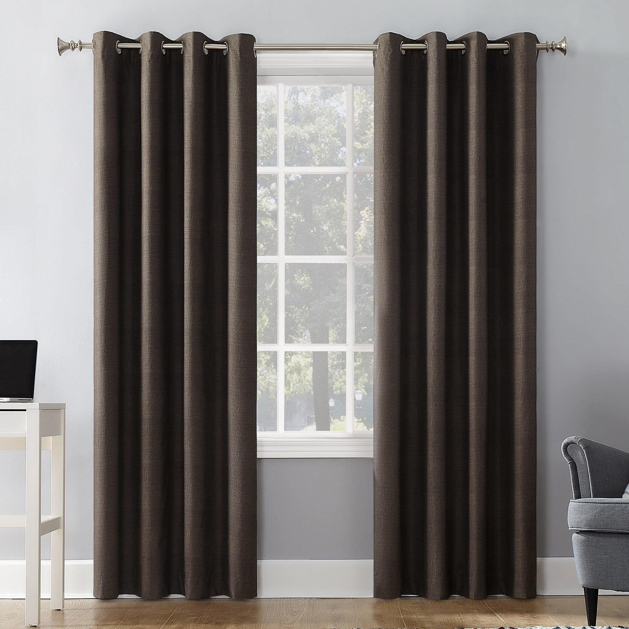 Sun Zero Duran Thermal Insulated Total Blackout Grommet 1-Piece Curtain Panel, Single Panel