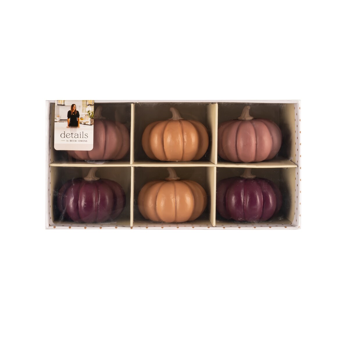 Becki Owens Details by DesignStyles Set of 6 Mini Pumpkins Fall Décor