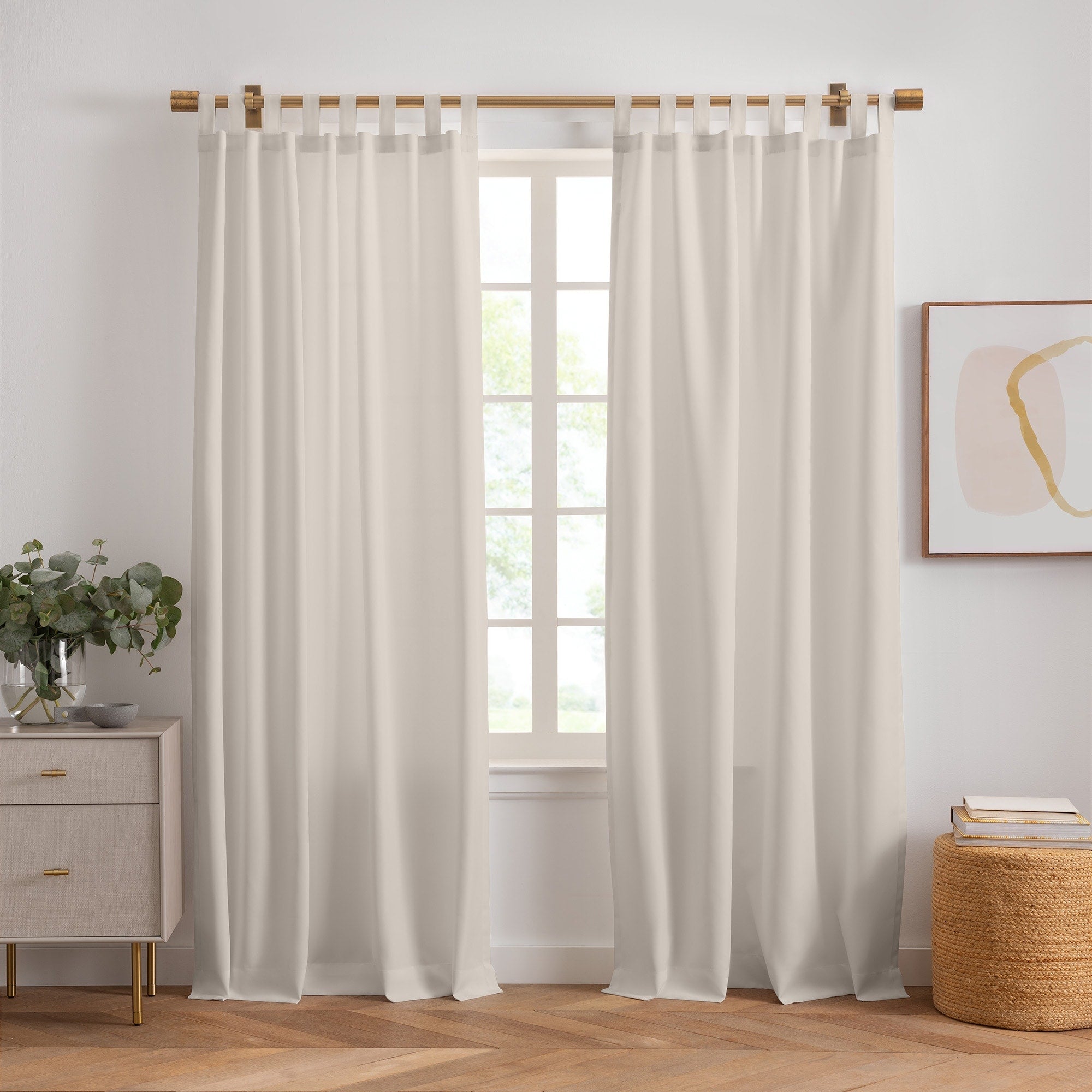 Matine Indoor/Outdoor Tab Top Single Curtain Panel