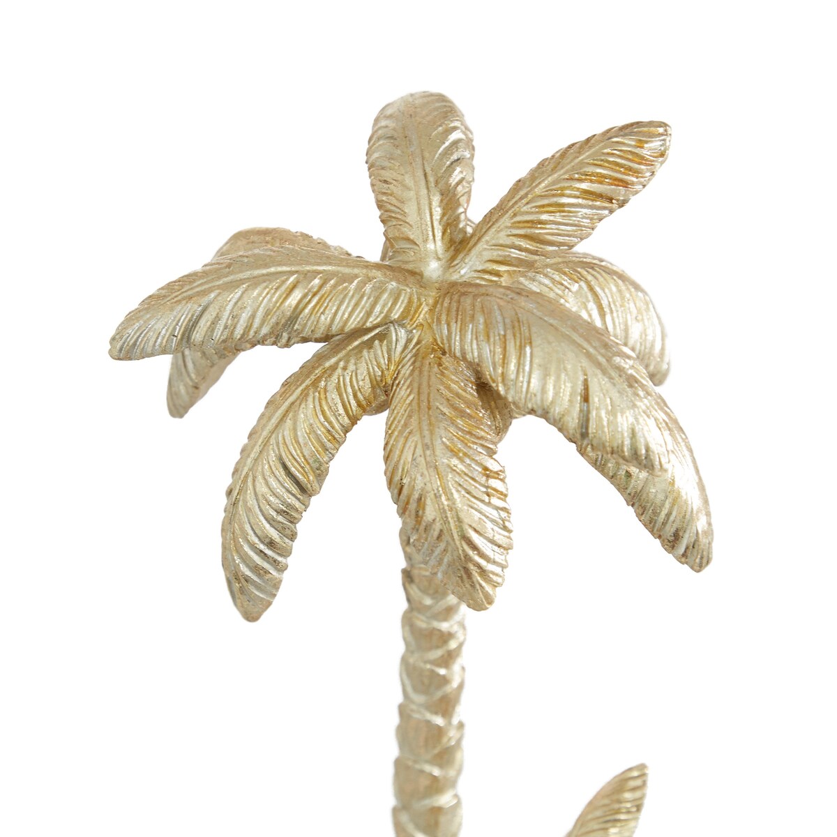 Polyresin Tree Palm Decorative Sculpture - Gold - Roche River Decor