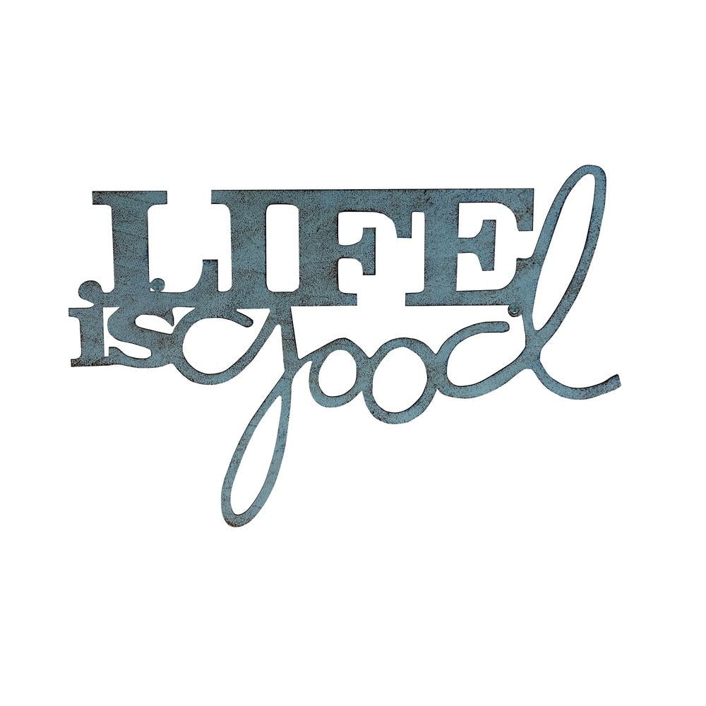 Lavish Home 3D Metal Wall Art - Life is Good