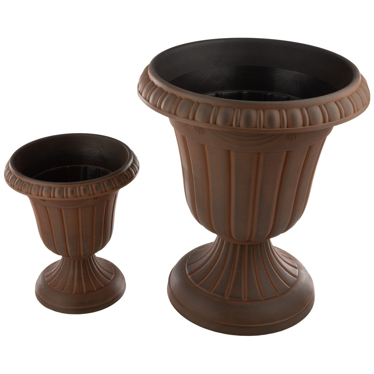 Pure Garden Large and Small Outdoor Urn Planter 2-Pack - Pack of 2