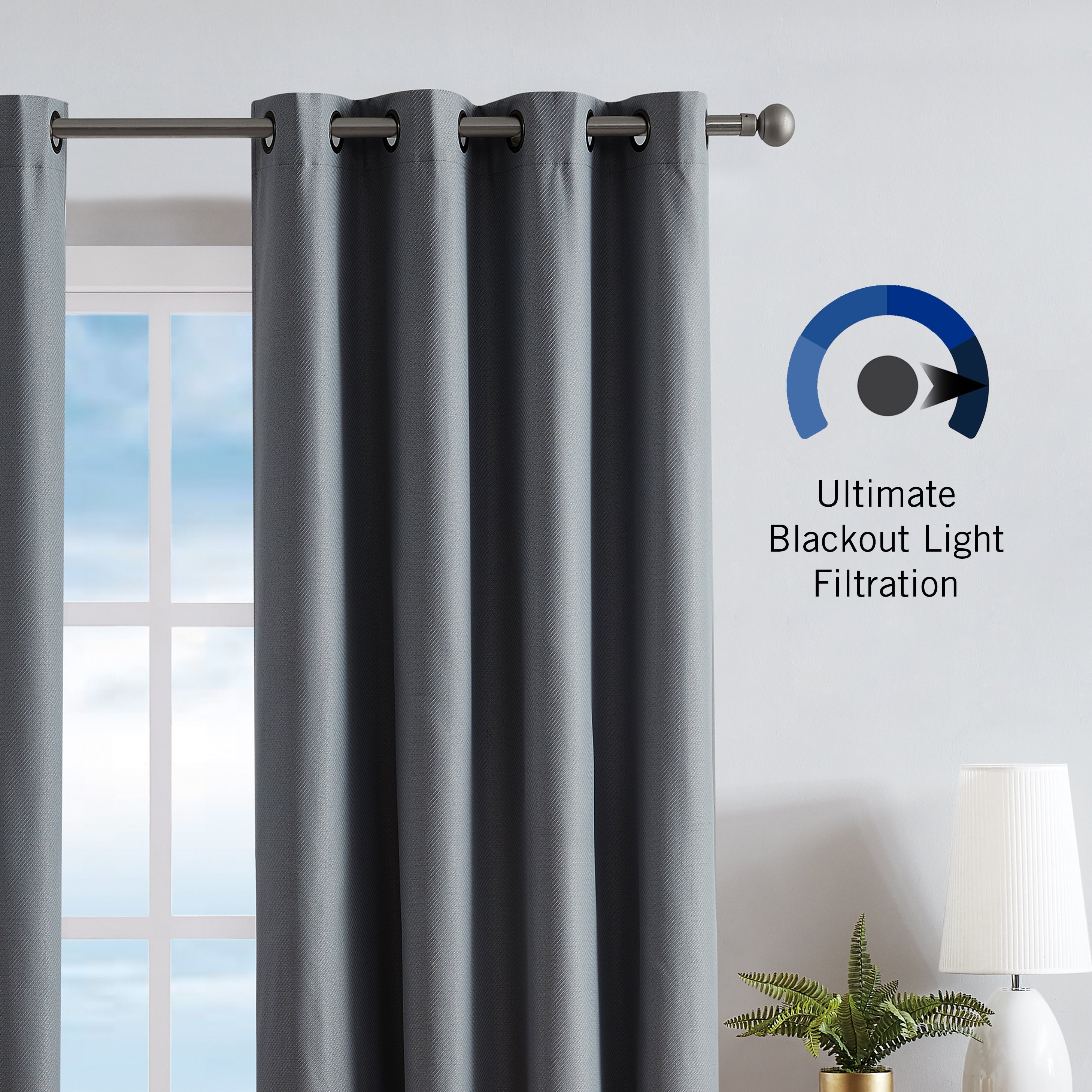 Nautica Providence Ultimate Blackout Extra Wide Curtains (Set of 2)