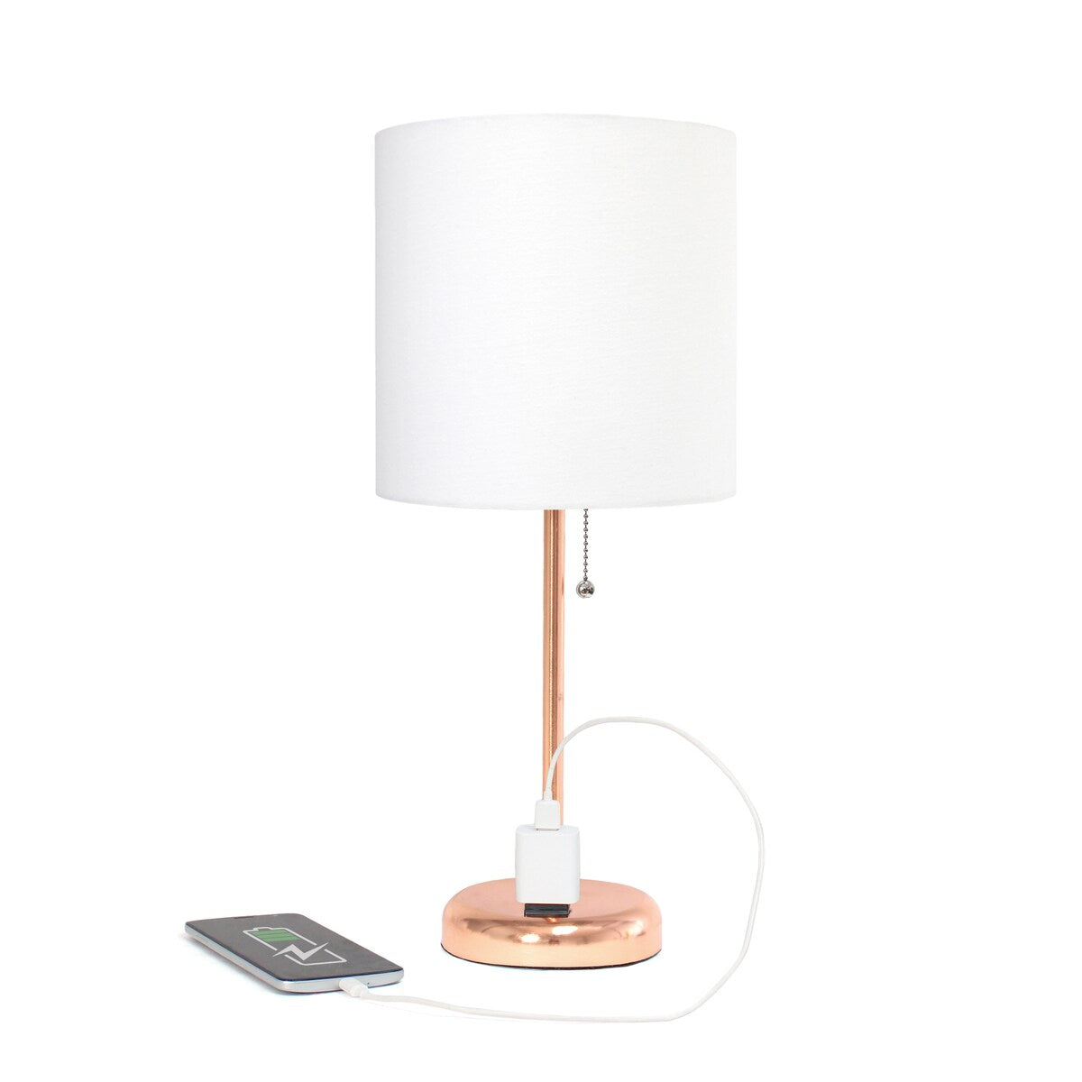 Simple Designs 9.5 Desk Lamp with Charging Outlet and LED Bulb Included - 19.50