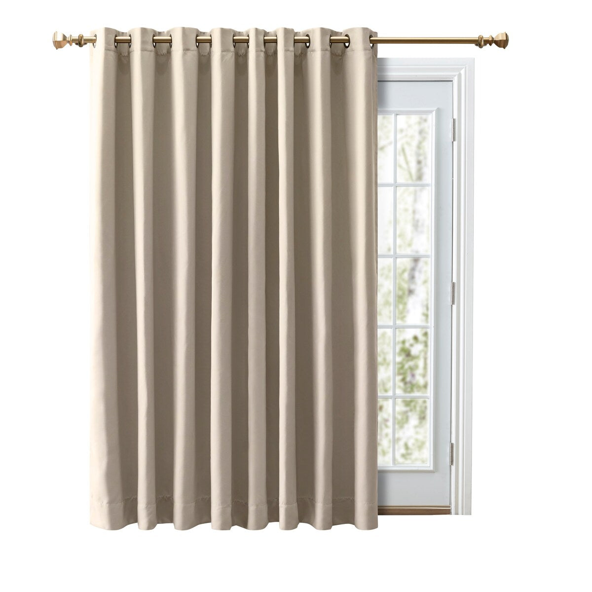 Ultimate Blackout Grommet Top Patio Curtain Panel - 112 Wide