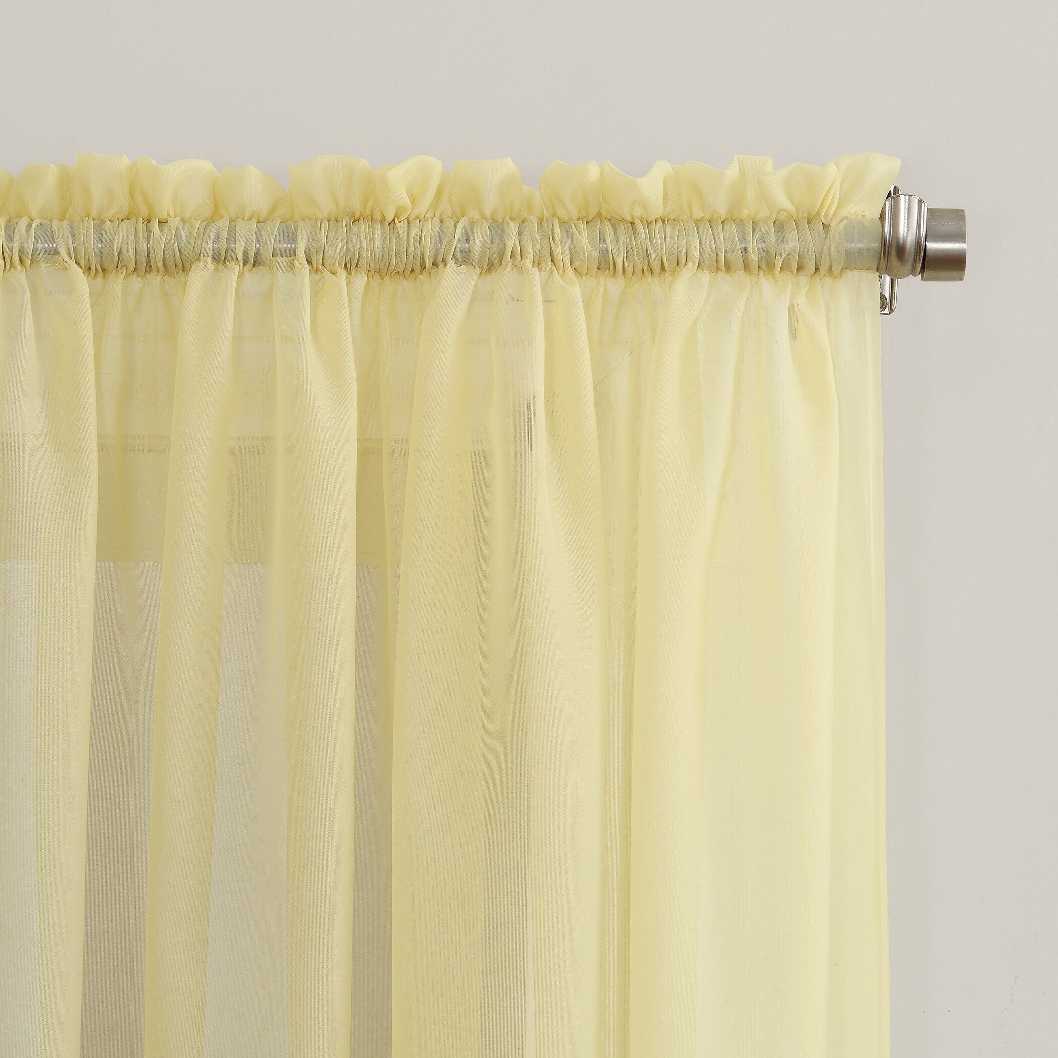 No. 918 Emily Voile Sheer Rod Pocket 1-Piece Curtain Panel, Single Panel