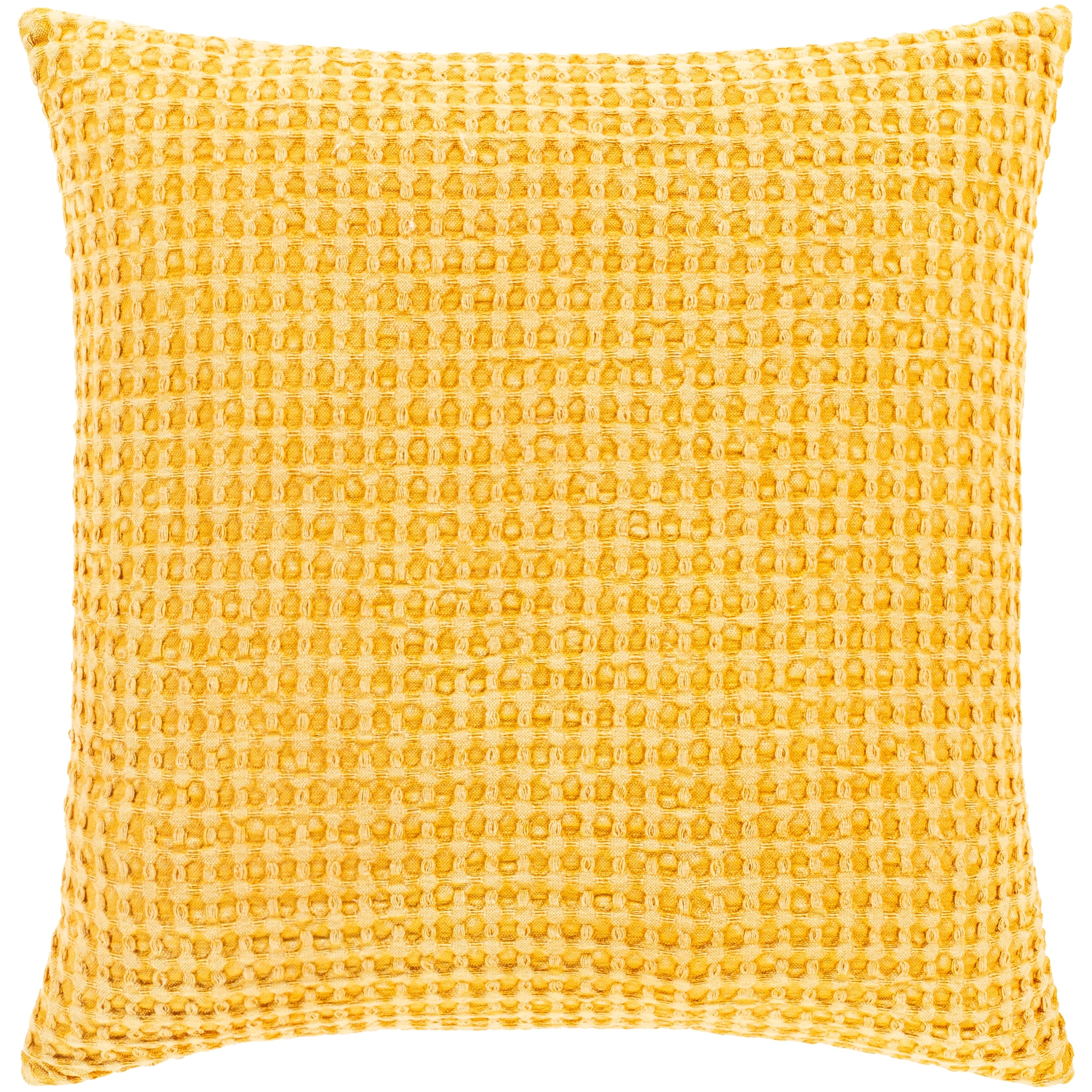 Livabliss Whitley Faded Waffle Weave Cotton Throw Pillow