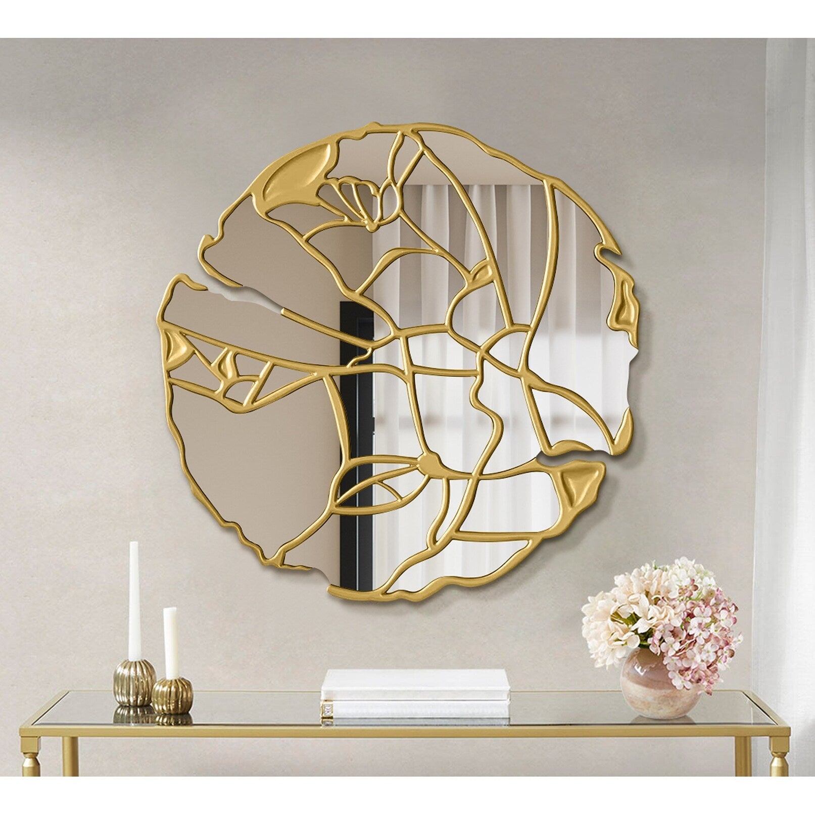 Timeless Wall Mirror with Gold Frame