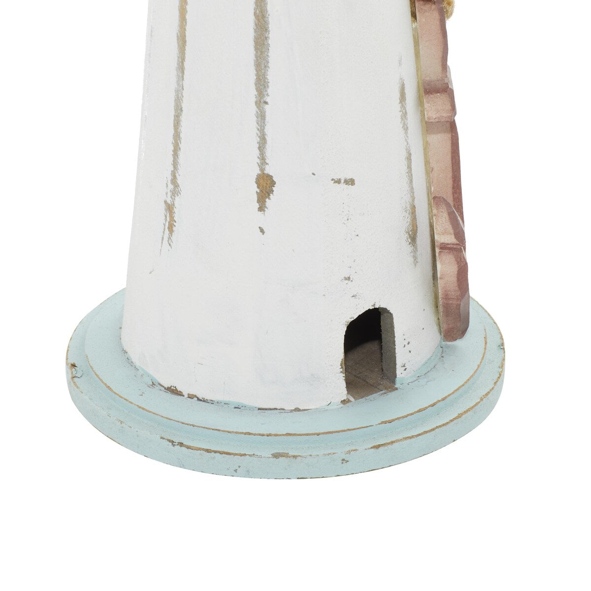 Wood Light House Decorative Sculpture - White - Roche River Decor