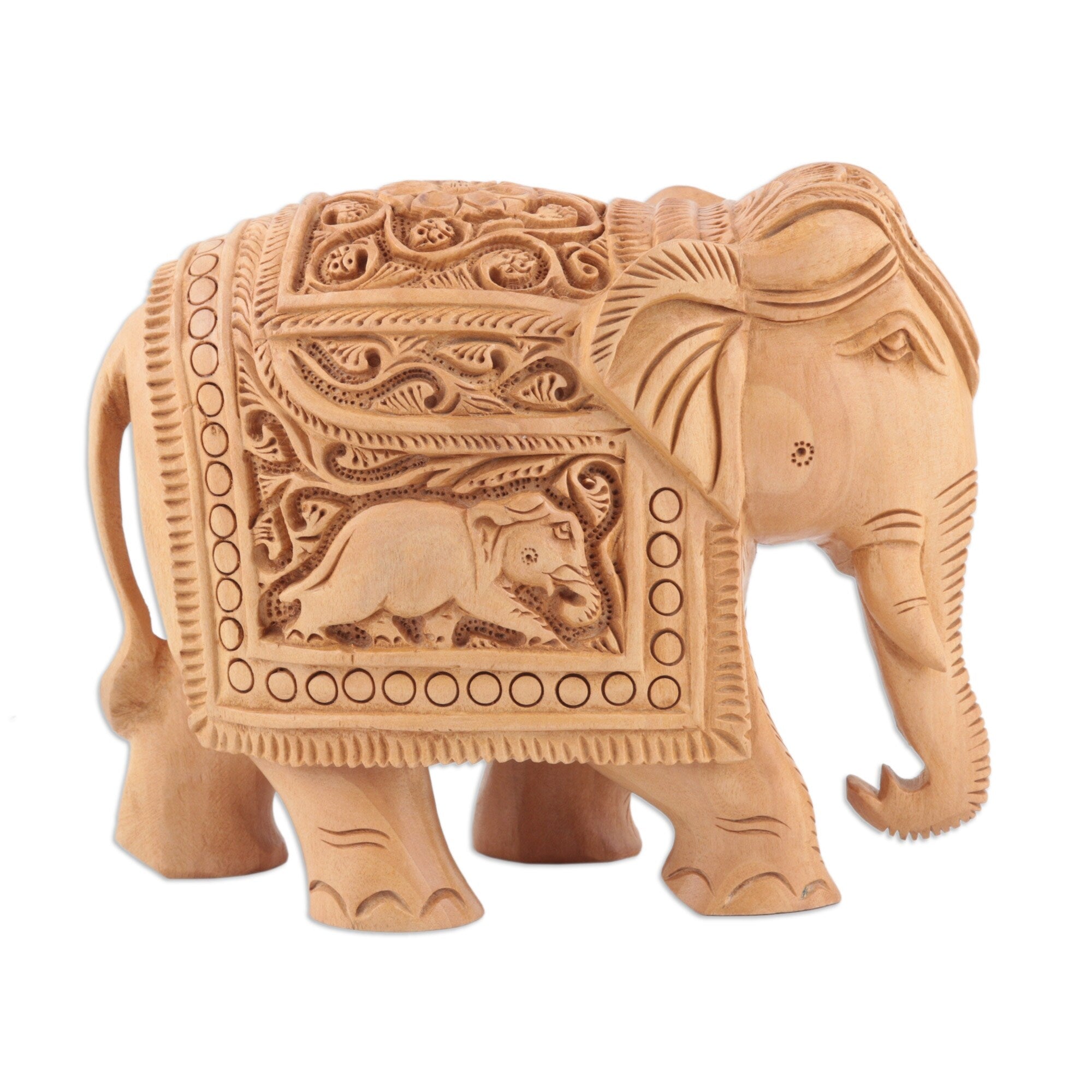 Novica Handmade IN - Indian Grandeur Wood Sculpture