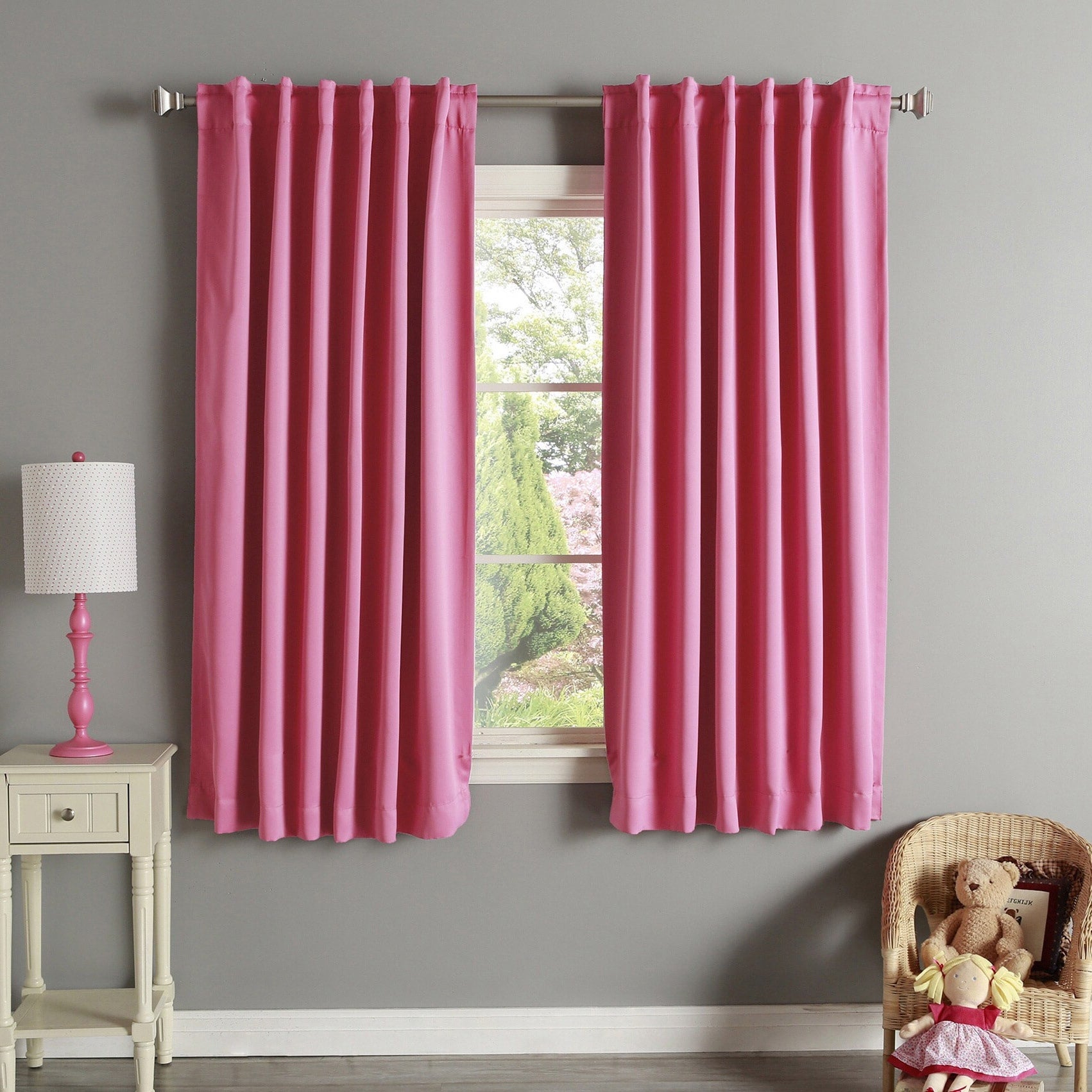 Aurora Home Insulated Thermal 63-inch Blackout Curtain Panel Pair