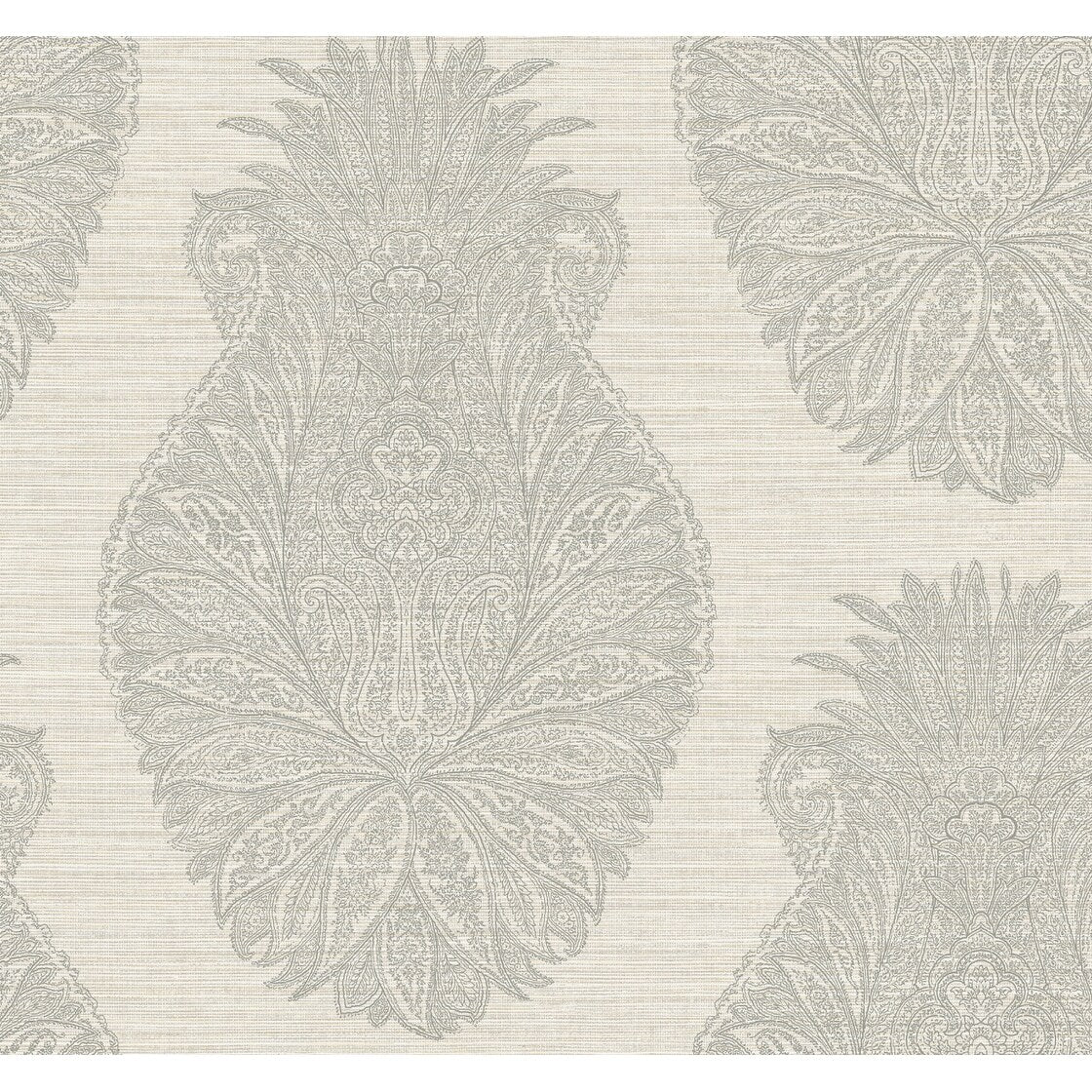 Seabrook Designs Lindon Peachtree Damask Unpasted Wallpaper