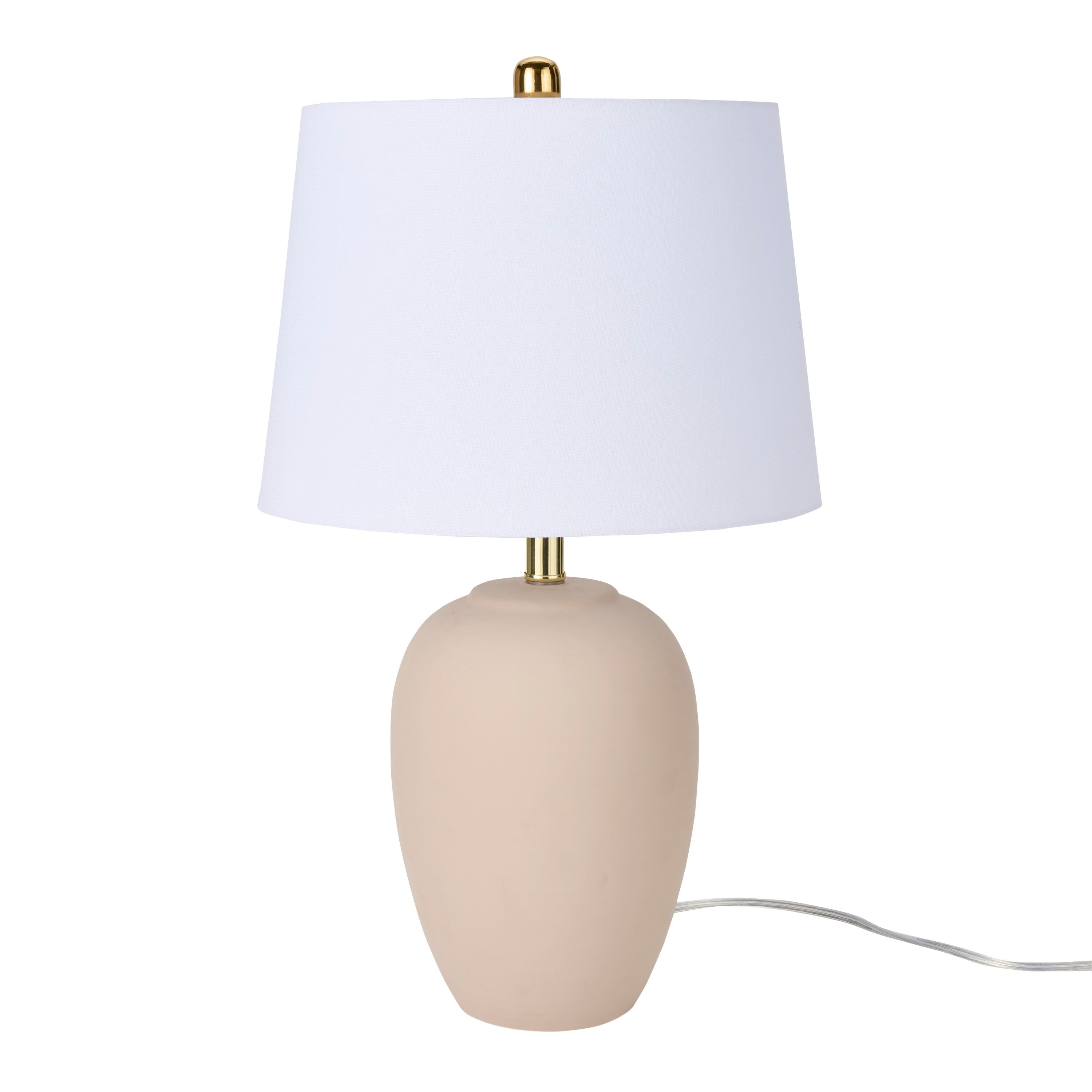 Nourison 23 Unglazed Ceramic Jar Table Lamp