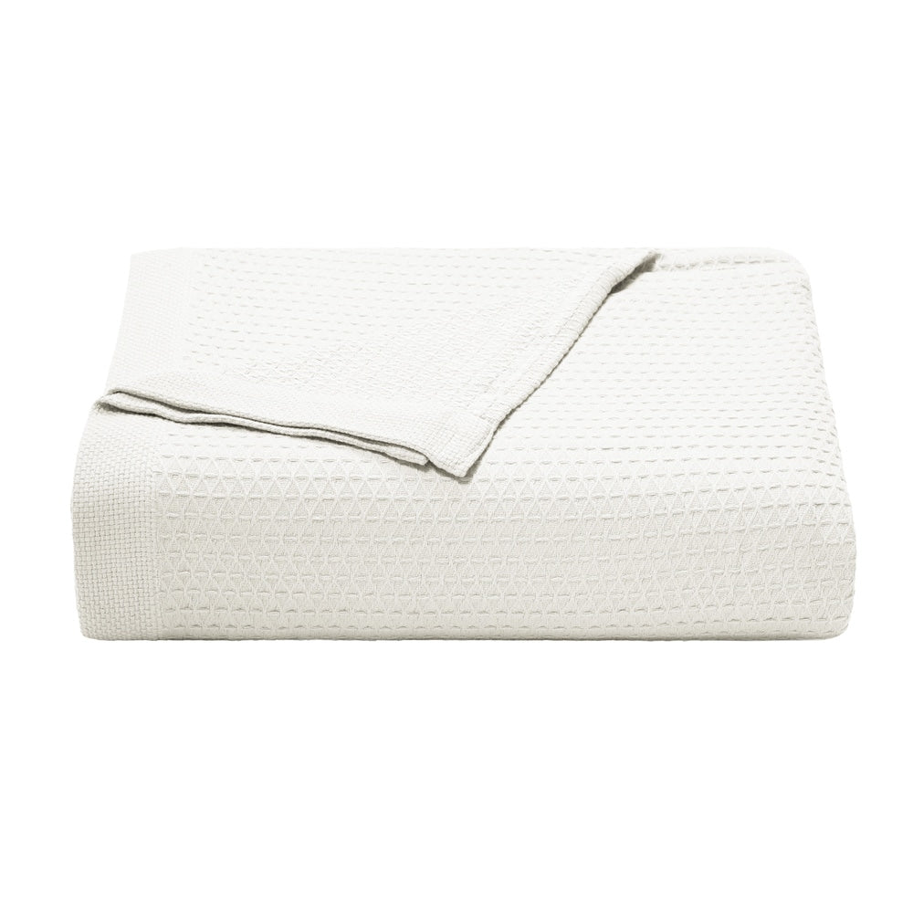 Nautica Baird Diamond Knit Solid Cotton Blanket