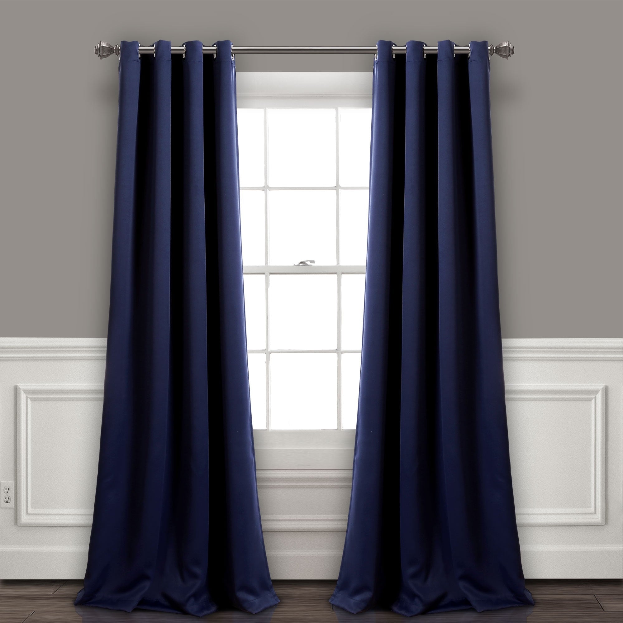 Lush Decor Insulated Grommet Blackout Curtain Panel Pair