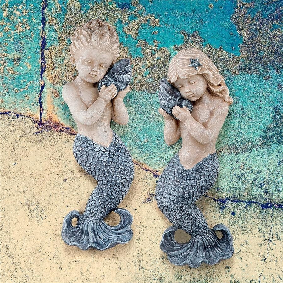 Design Toscano Sounds of the Sea Mermaid Wall Sculptures