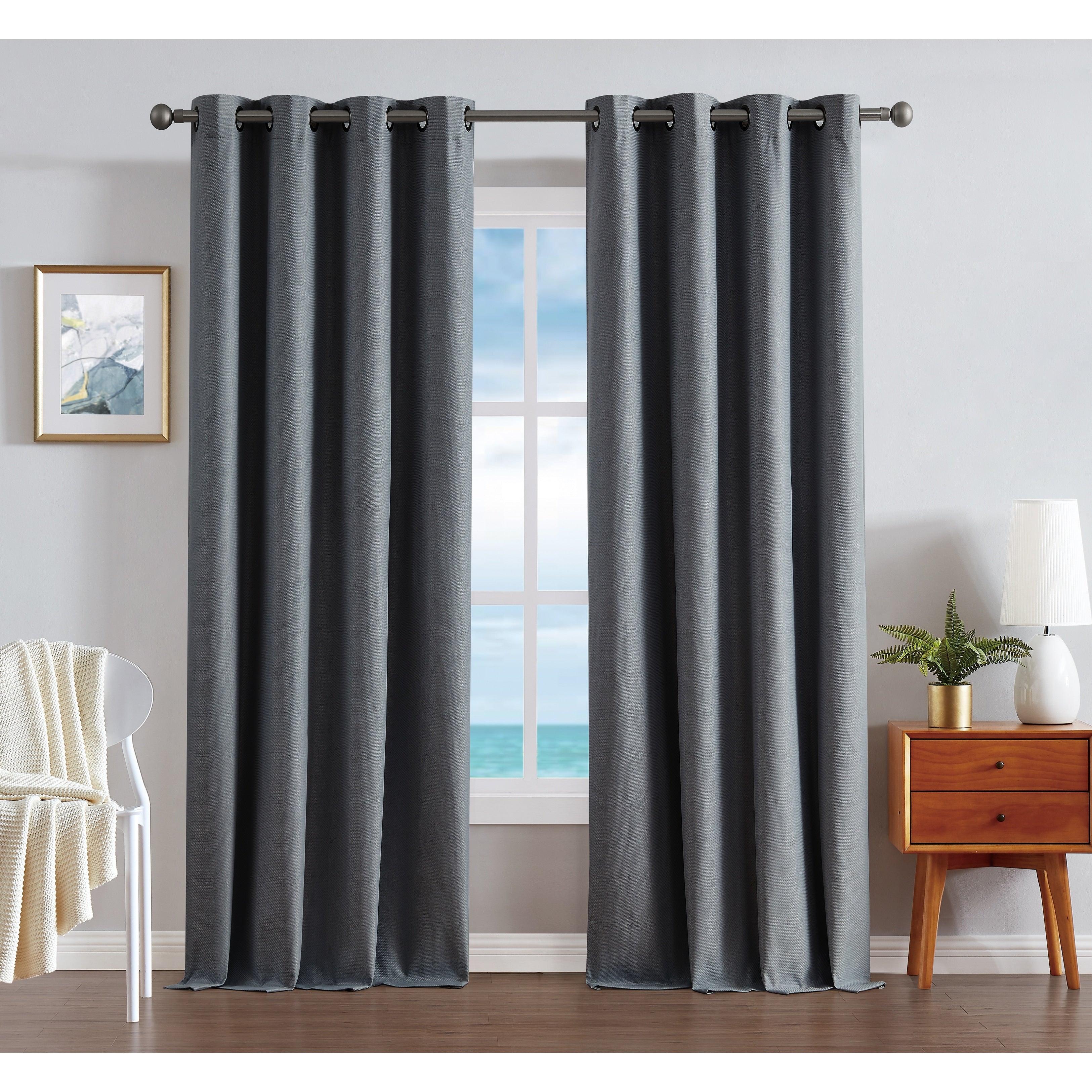 Nautica Providence Ultimate Blackout Extra Wide Curtains (Set of 2)