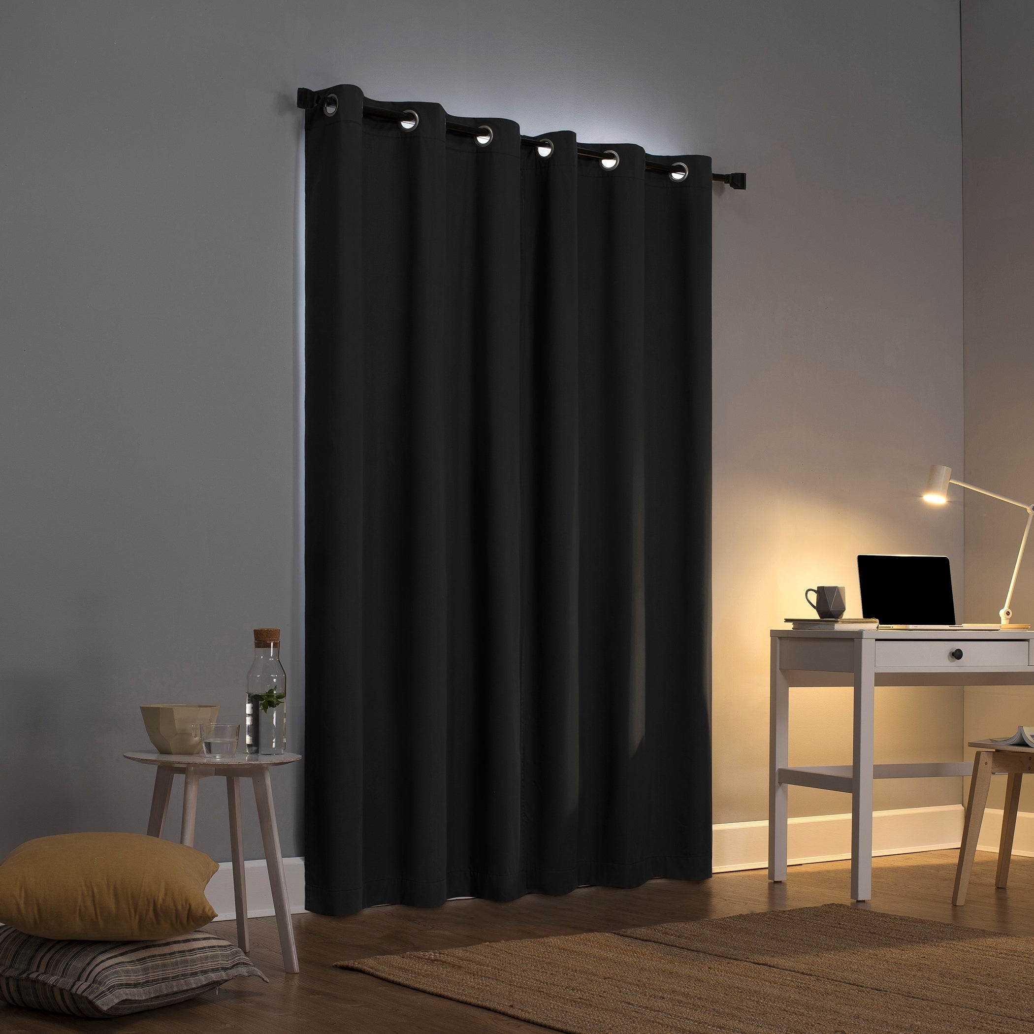 Sun Zero Cyrus Thermal Total Blackout Grommet Curtain Panel, Single Panel