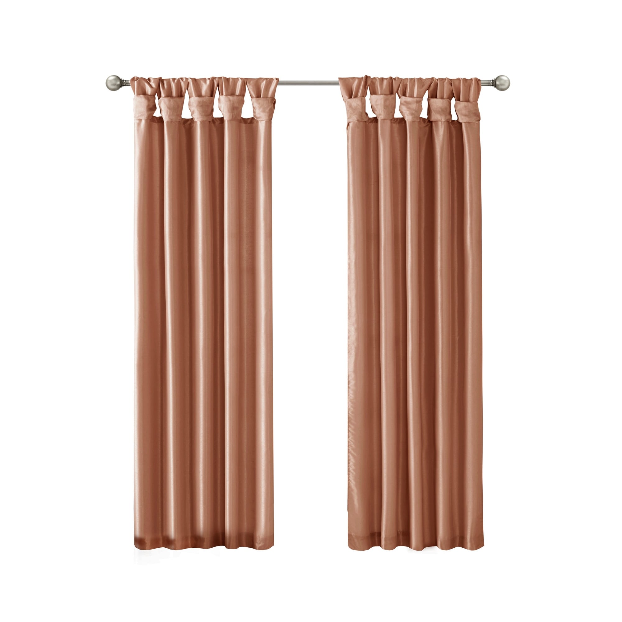 Madison Park Natalie Twisted Tab Lined Single Curtain Panel