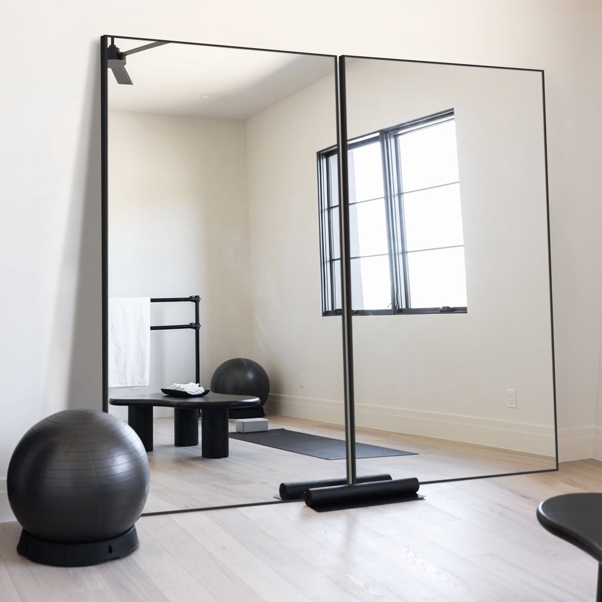 Rectangle Full Length Mirror,Floor Mirror with Stand,Hanging/Leaning