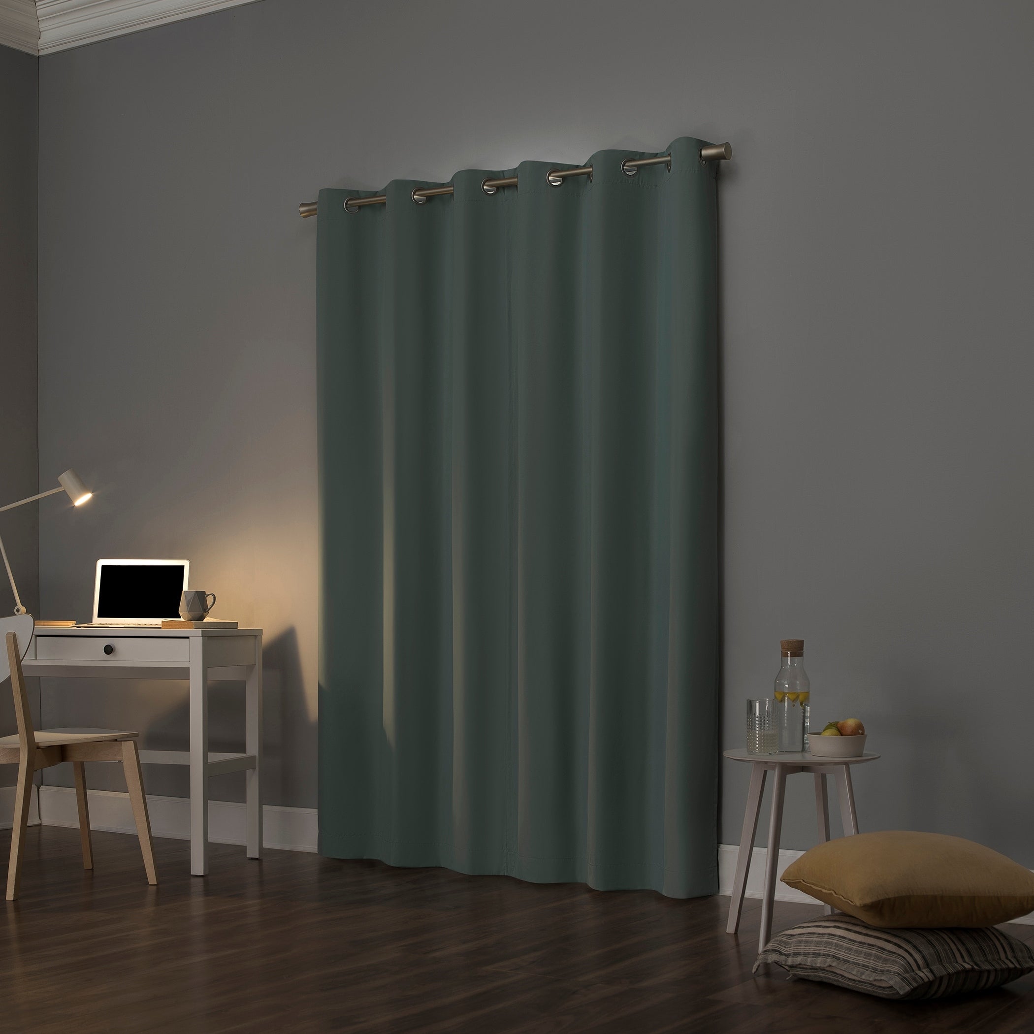 Sun Zero Cyrus Thermal Total Blackout Grommet Curtain Panel, Single Panel