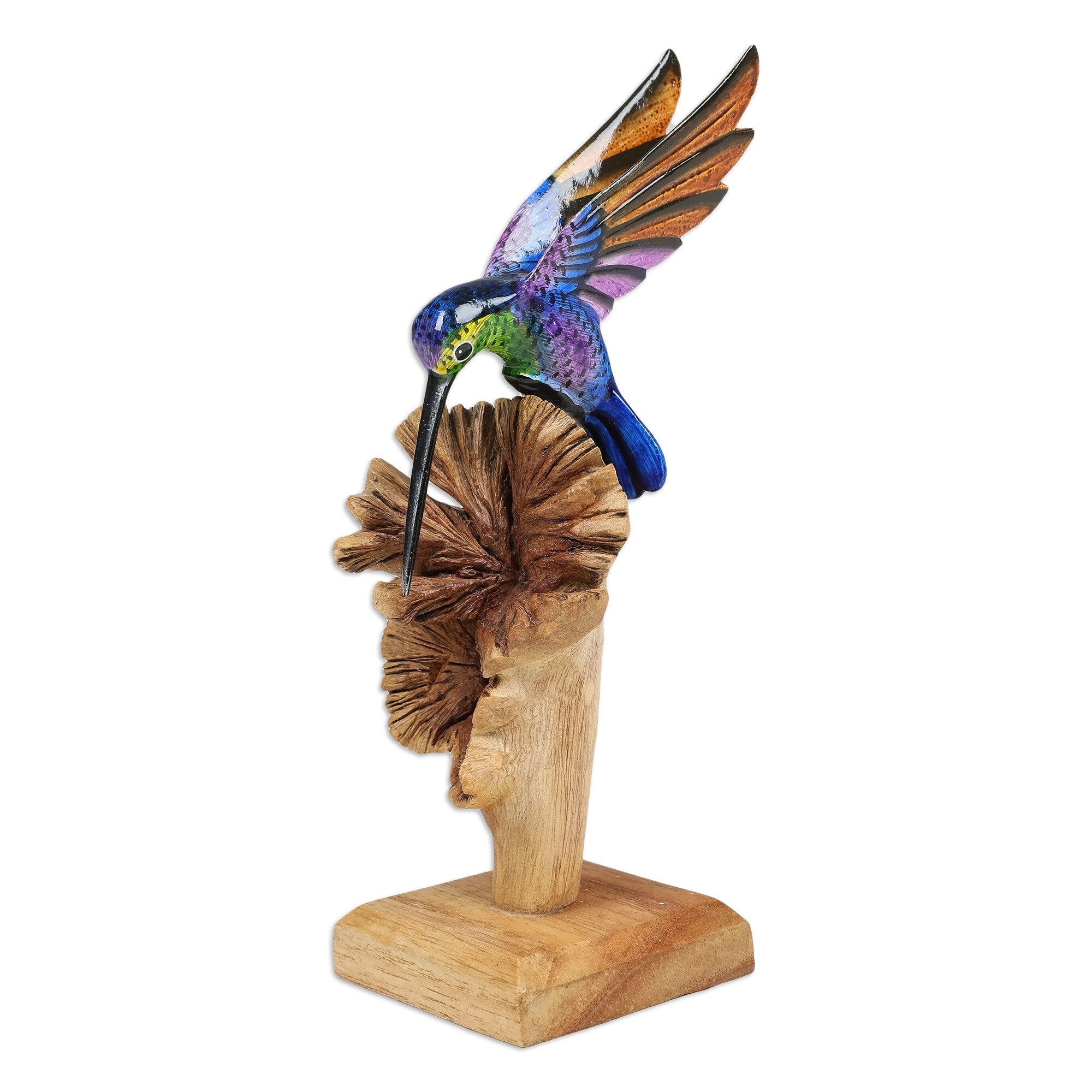 Novica Handmade Divine Bird Wood Sculpture