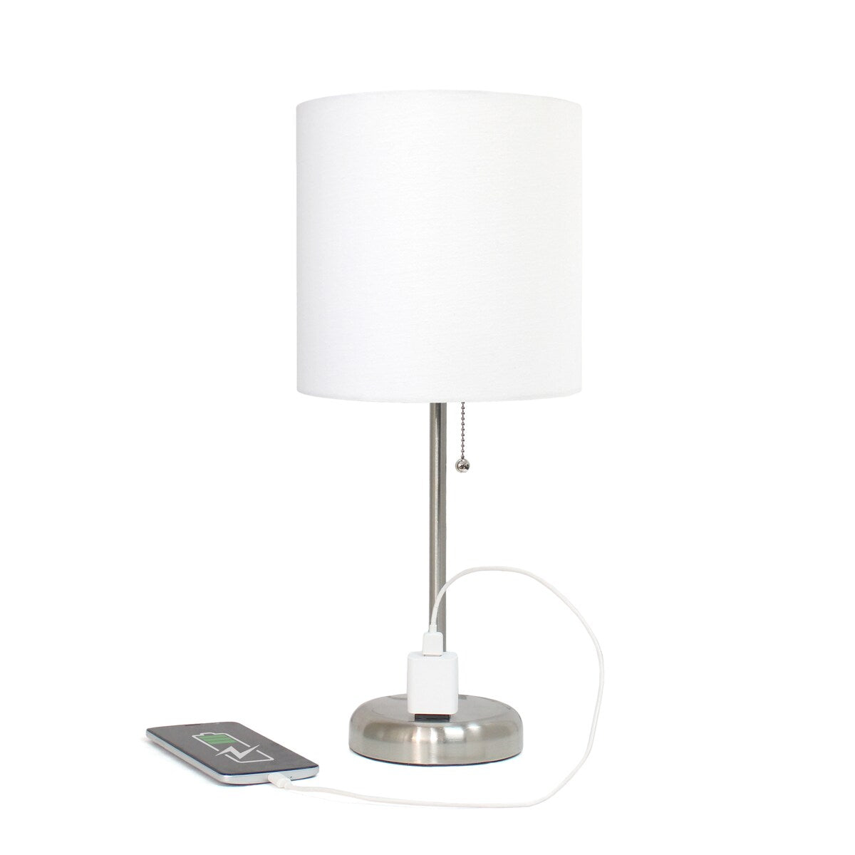 Simple Designs 9.5 Desk Lamp with Charging Outlet and LED Bulb Included - 19.50