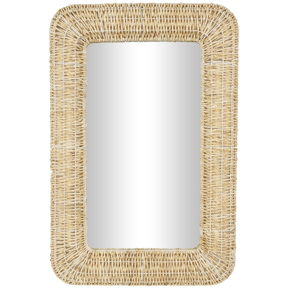 Handmade Rope Room Wall Mirror - Brown - Roche River Decor