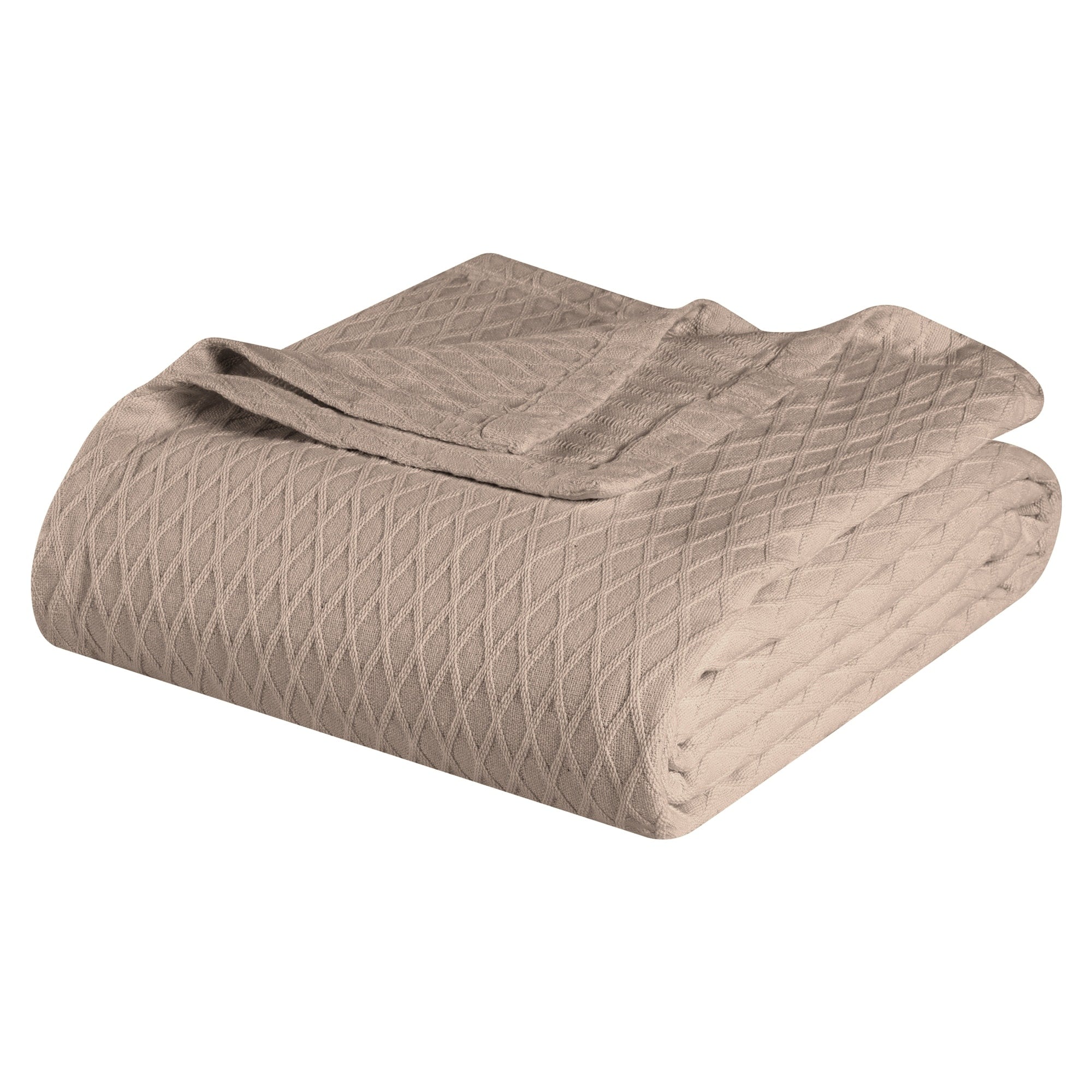 Superior Diamond Weave All-Season Bedding Cotton Blanket