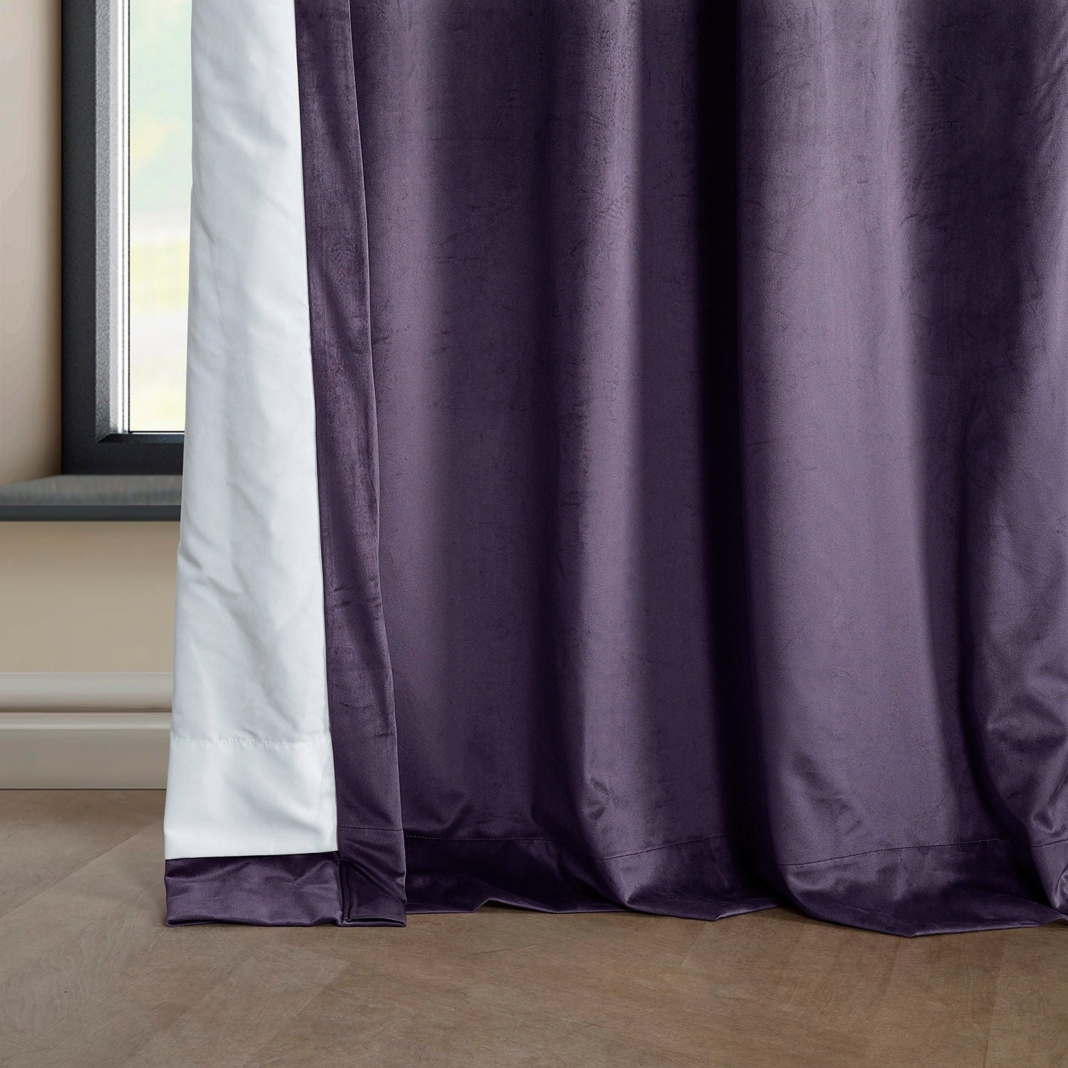 Exclusive Fabrics Heritage Plush Velvet Room Darkening Curtain (1 Panel) - Luxurious Single Drapery for Enhanced Room Darkening