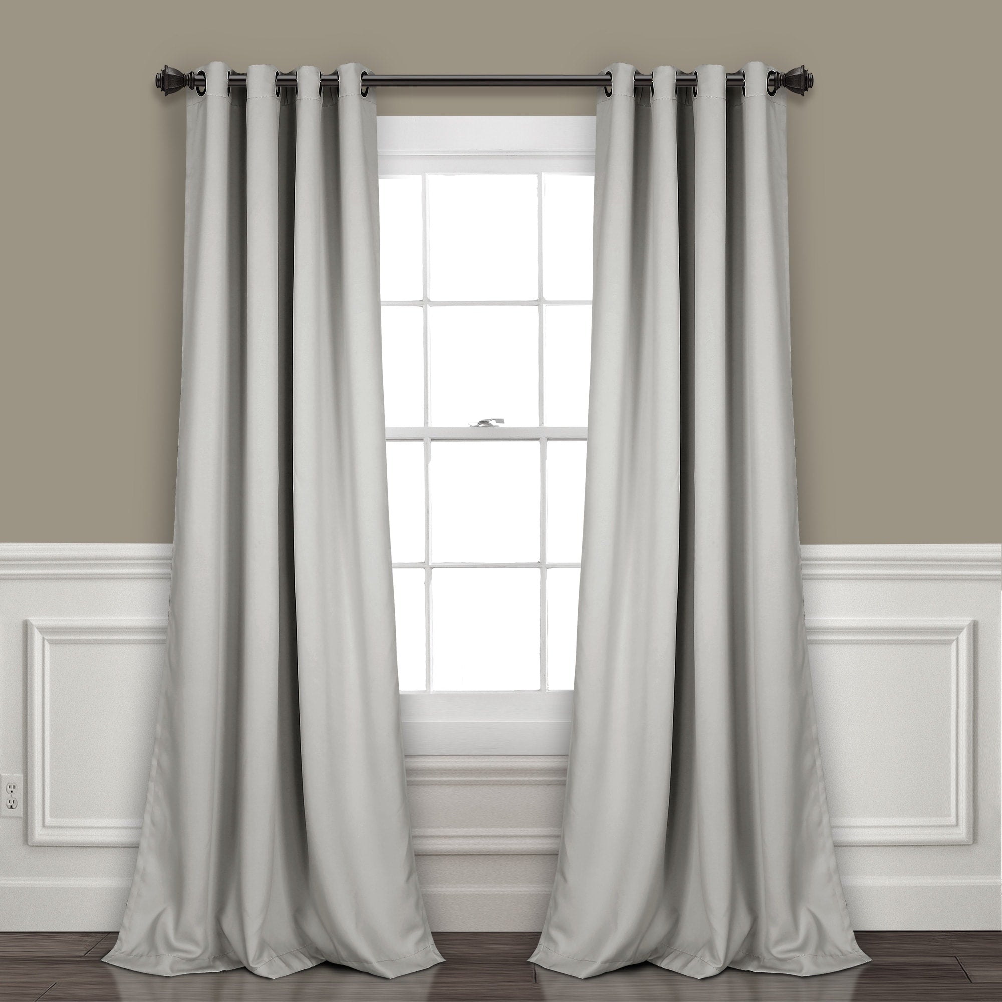 Lush Decor Insulated Grommet Blackout Curtain Panel Pair