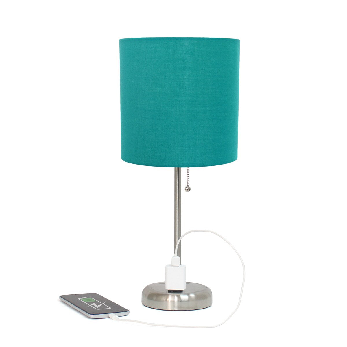 Simple Designs 9.5 Desk Lamp with Charging Outlet and LED Bulb Included - 19.50