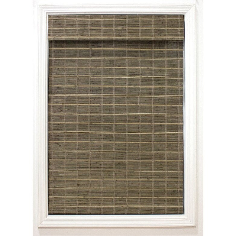 Radiance Cordless Driftwood Bayshore Bamboo Roman Shade