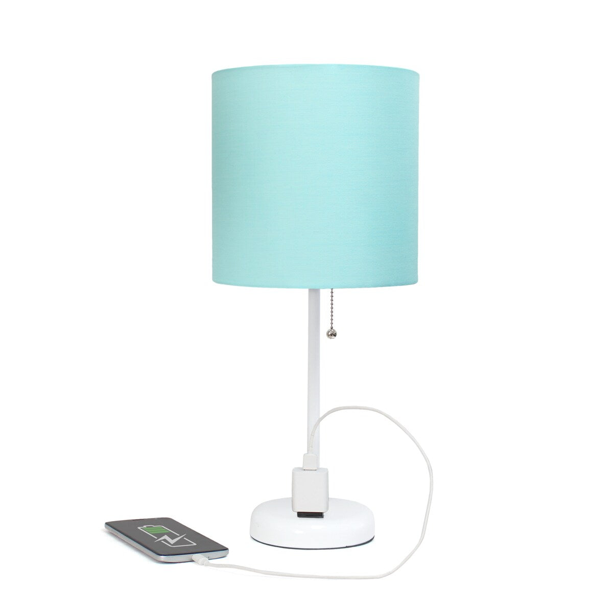 Simple Designs 9.5 Desk Lamp with Charging Outlet and LED Bulb Included - 19.50