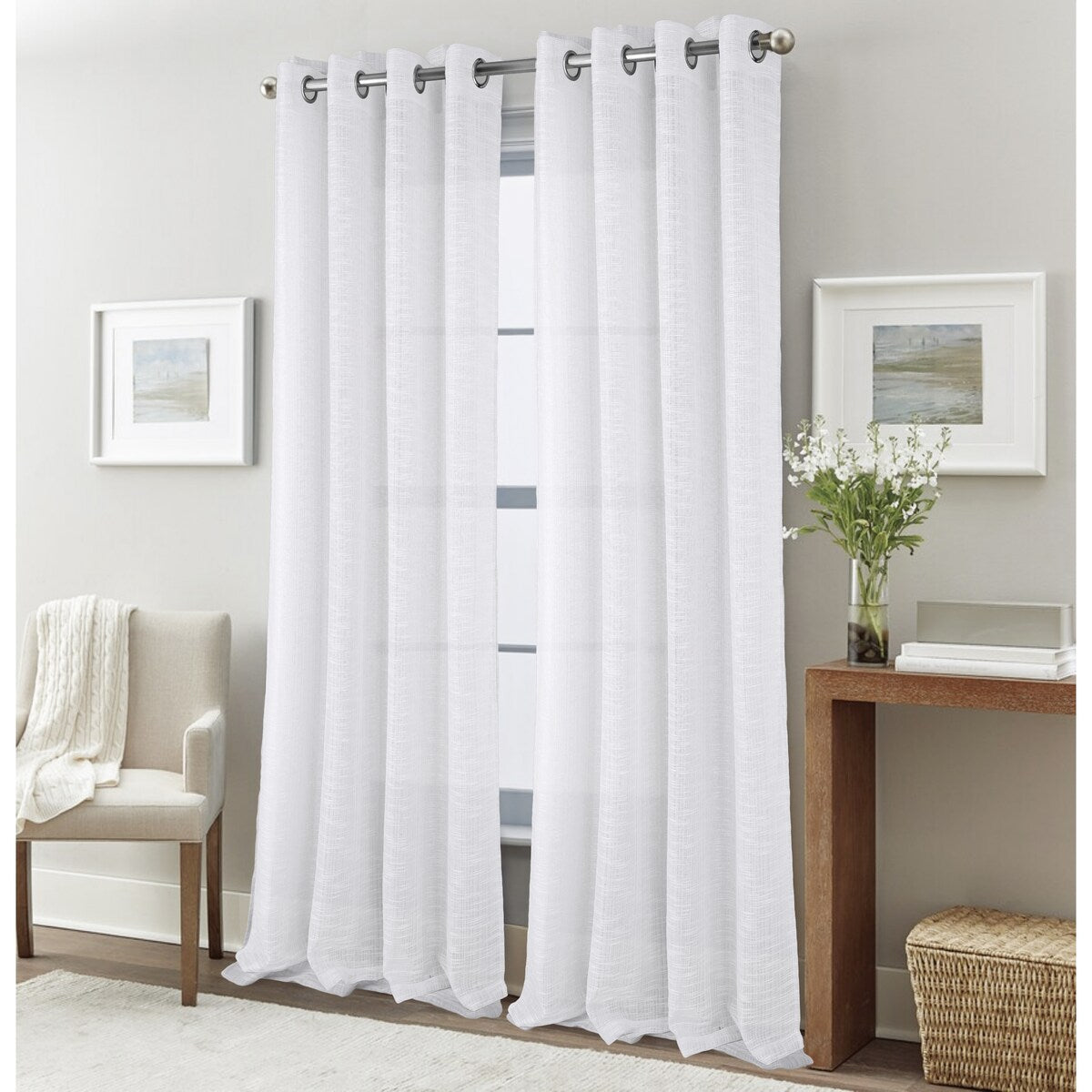 Dexter Linen Texture Window Curtain Panel