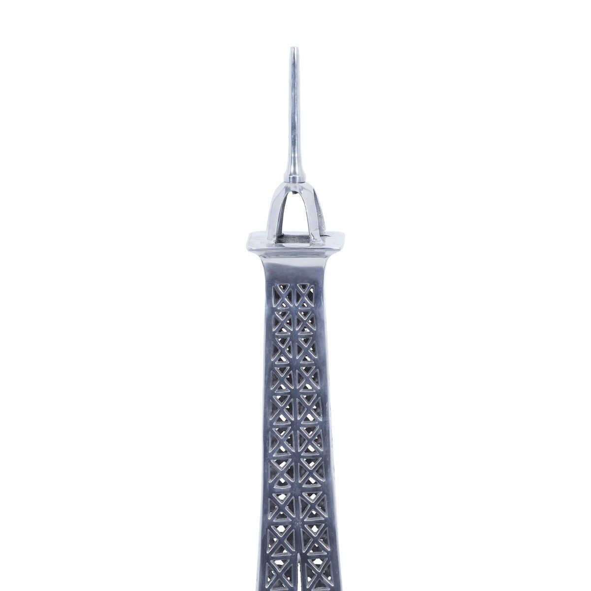 Aluminum Metal Eiffel Tower Decorative Sculpture - Silver - Roche River Decor