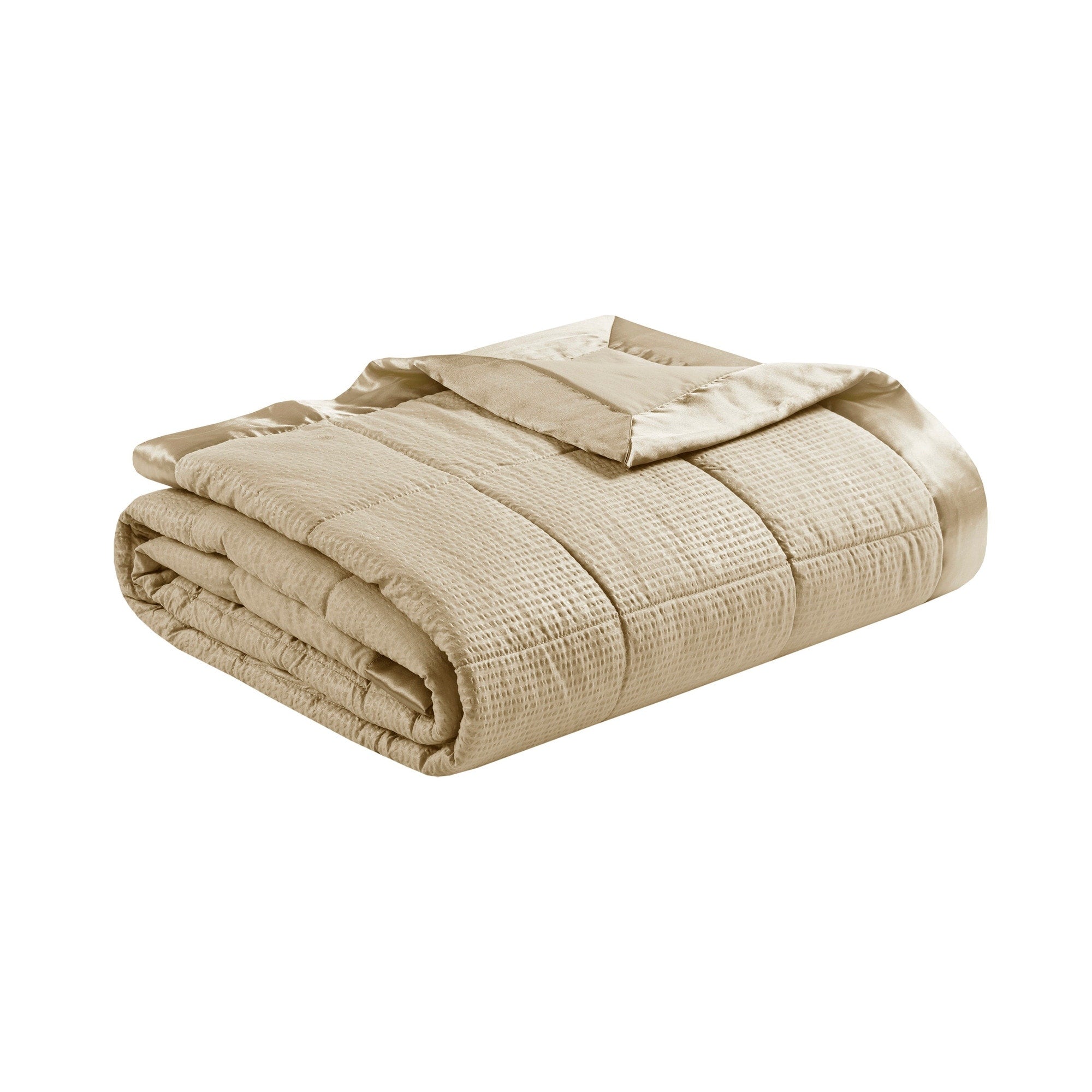 Madison Park Parkman Oversized Down Alternative Blanket with Satin Trim