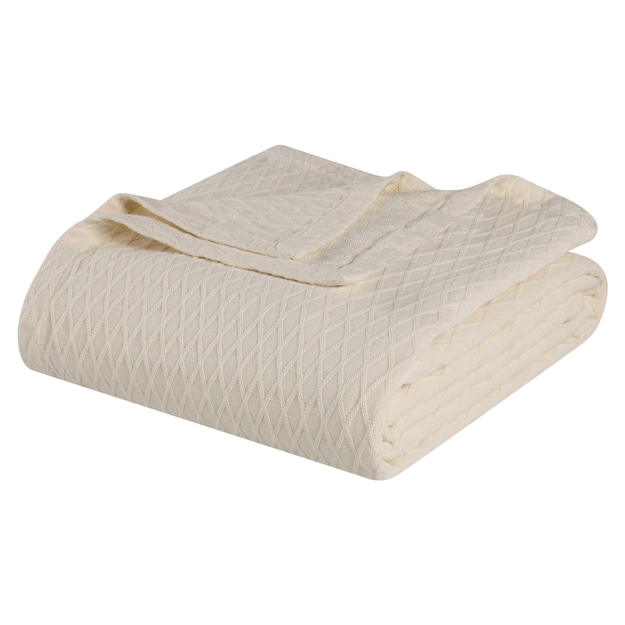 Superior Diamond Weave All-Season Bedding Cotton Blanket