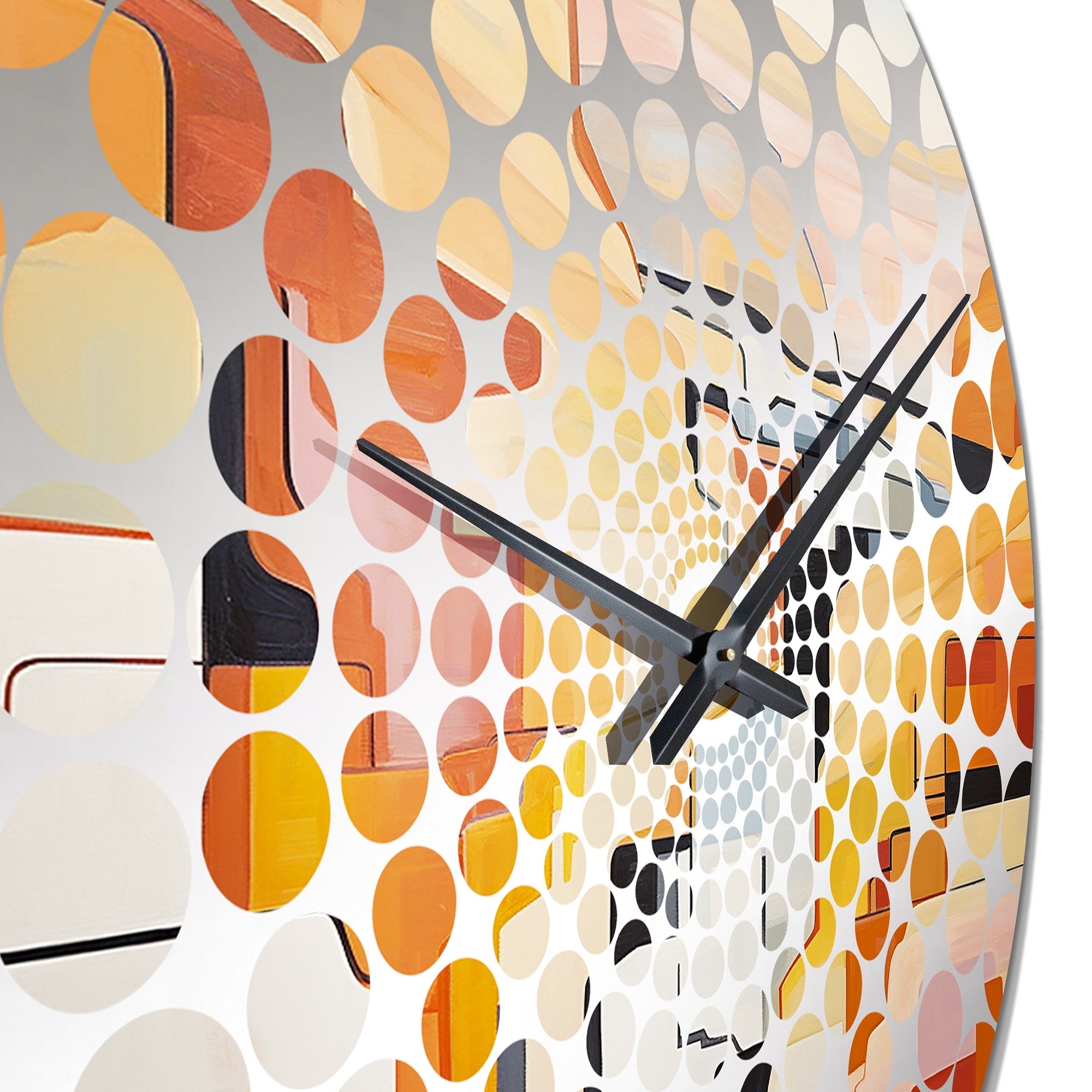 Designart Abstract Canyon Desert Storm I Orange Canyon Clocks Traditional Wall Clocks For Hallway Décor