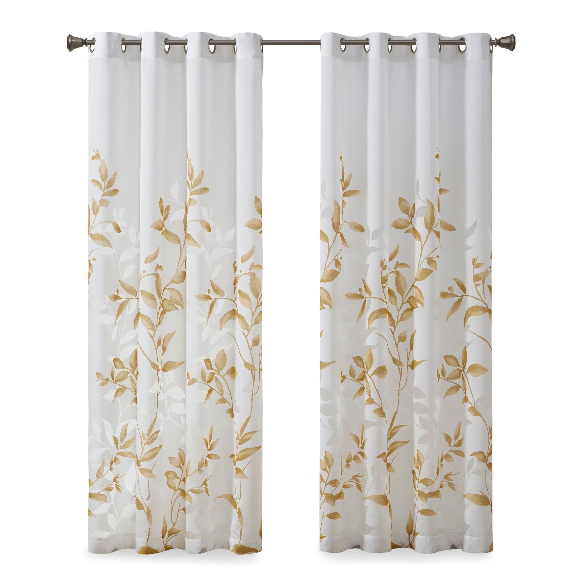 Madison Park Vera Burnout Printed Curtain Panel