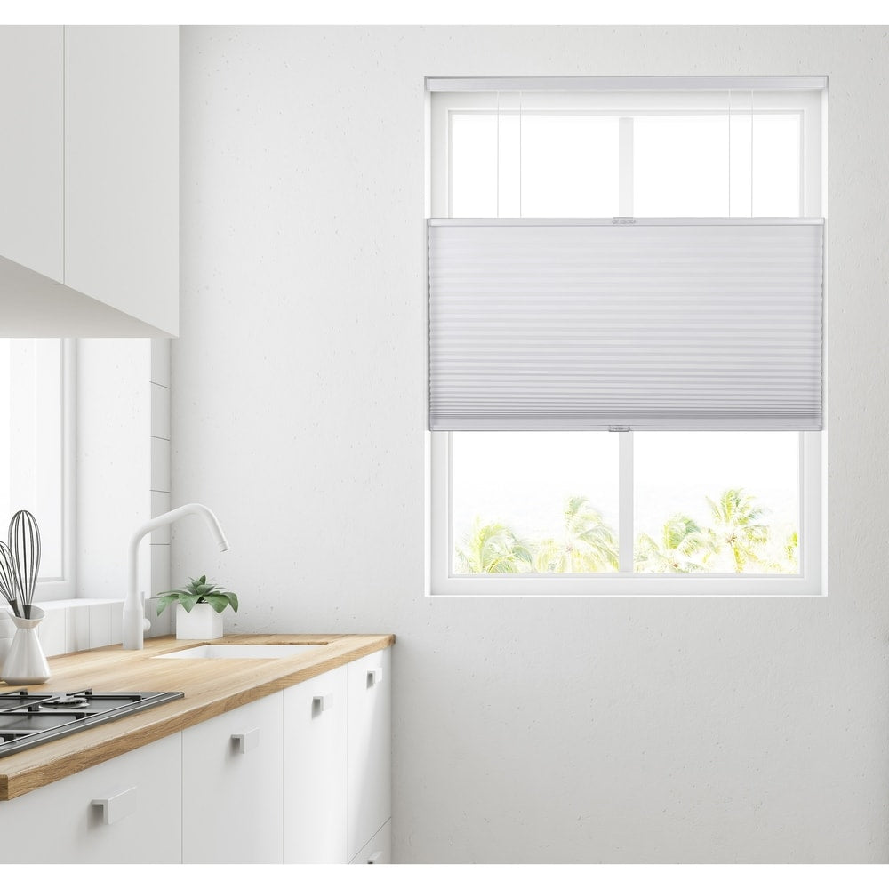 Arlo Blinds White Light Filtering 9/16 Top Down Bottom Up Cellular Shade