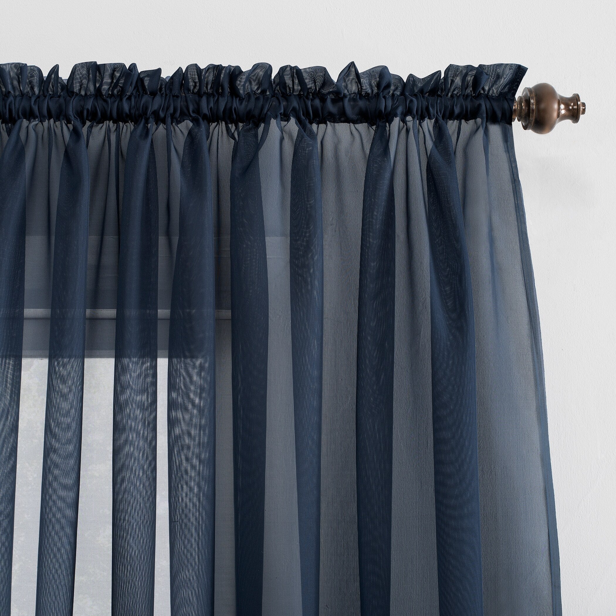 No. 918 Emily Voile Sheer Rod Pocket 1-Piece Curtain Panel, Single Panel